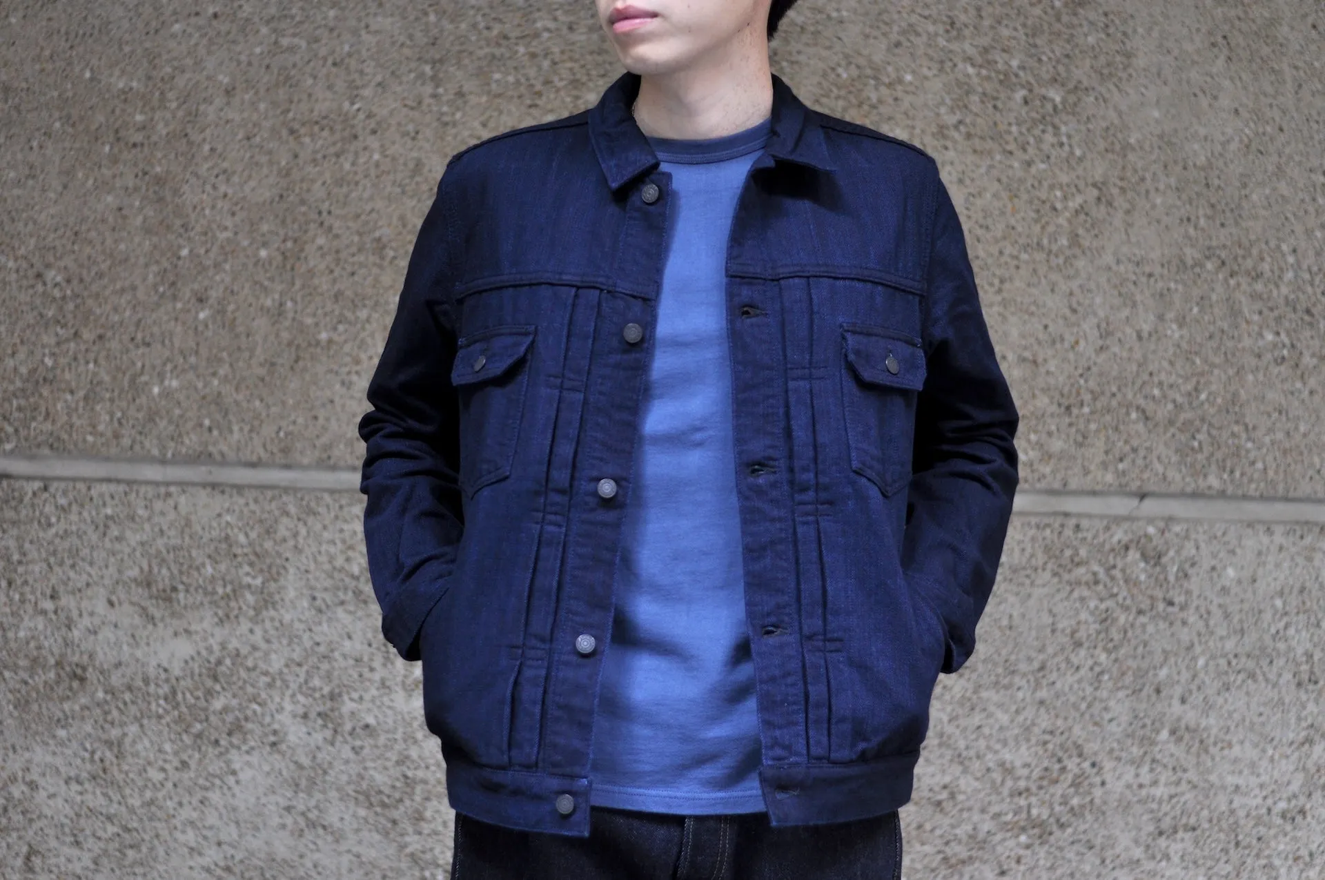 Pure Blue Japan Indigo Dyed "Double Face" Type 2 Denim Jacket