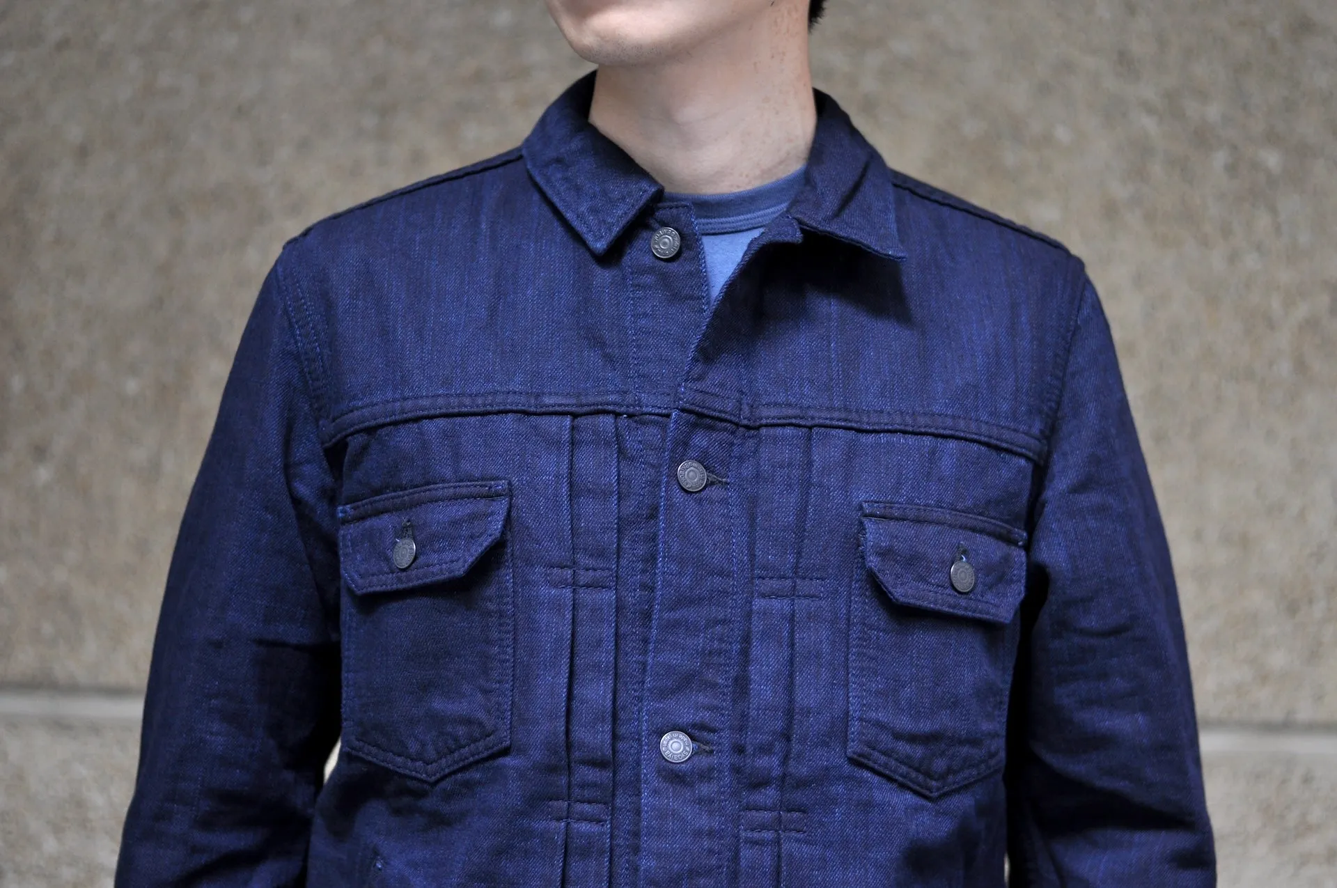 Pure Blue Japan Indigo Dyed "Double Face" Type 2 Denim Jacket