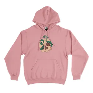 "Dancing Frogs" Basic Hoodie Light Pink