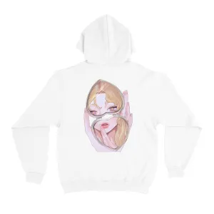 "Lips" Basic Hoodie Light Pink/Black/White