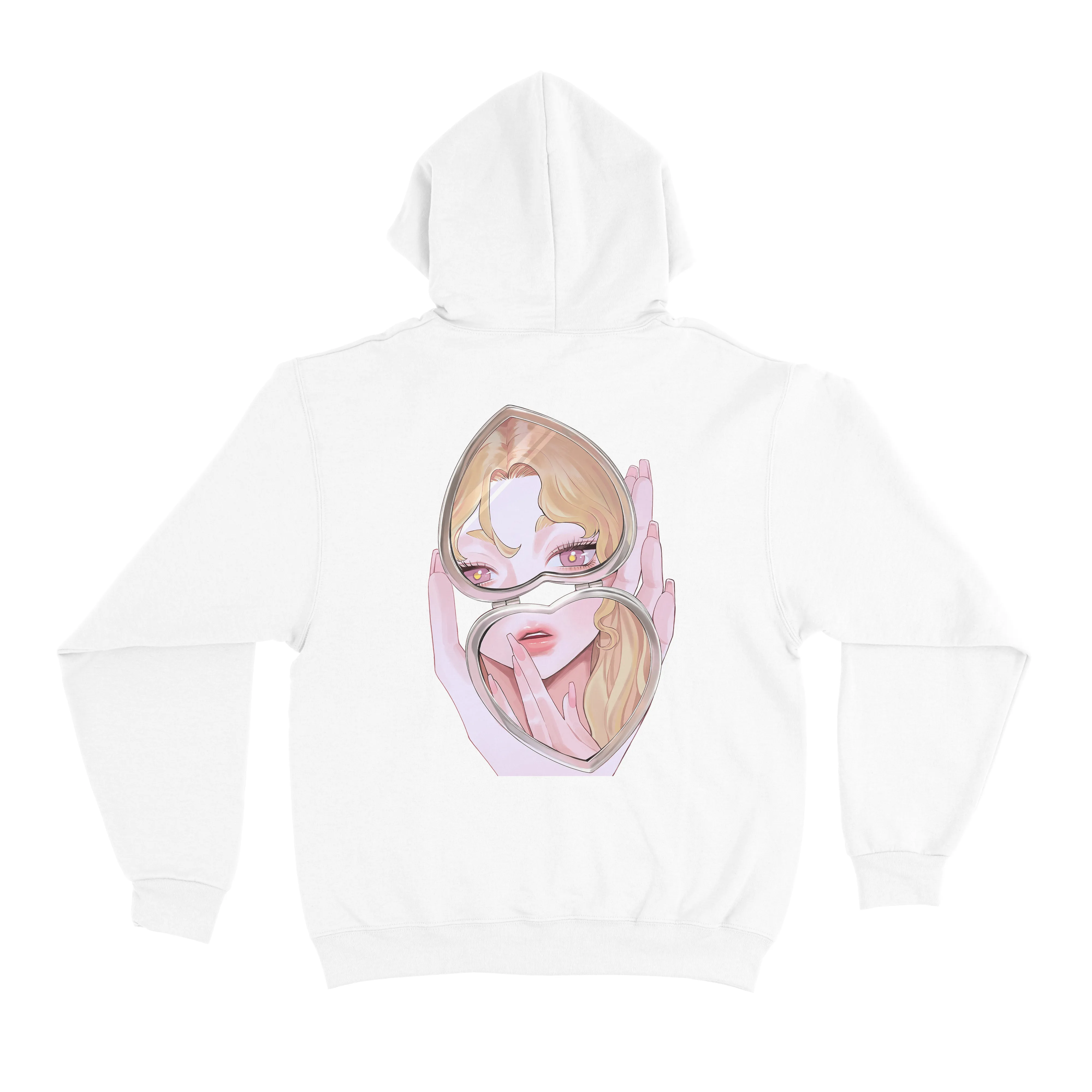 "Lips" Basic Hoodie Light Pink/Black/White