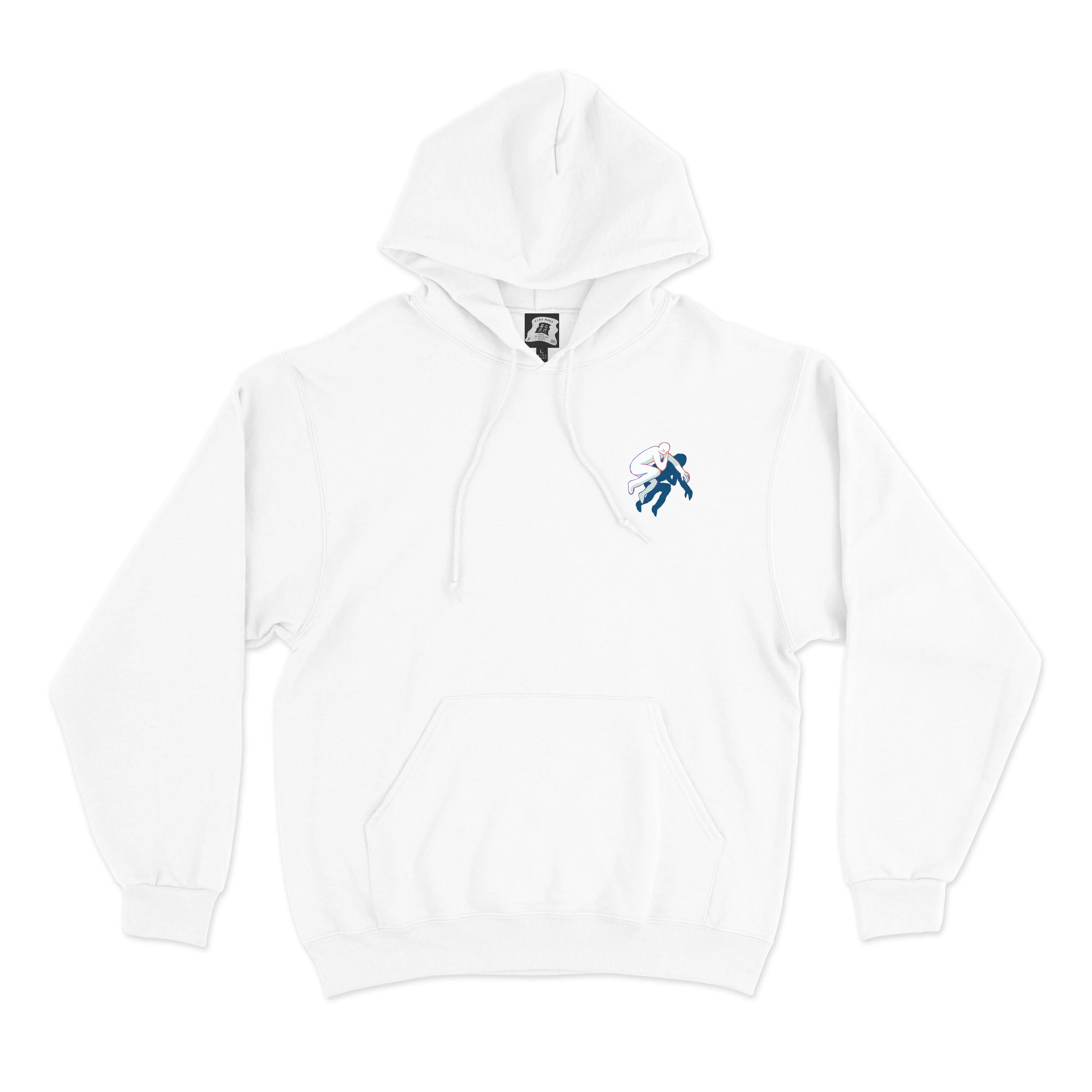 "The Birth" Basic Hoodie White/Light Pink