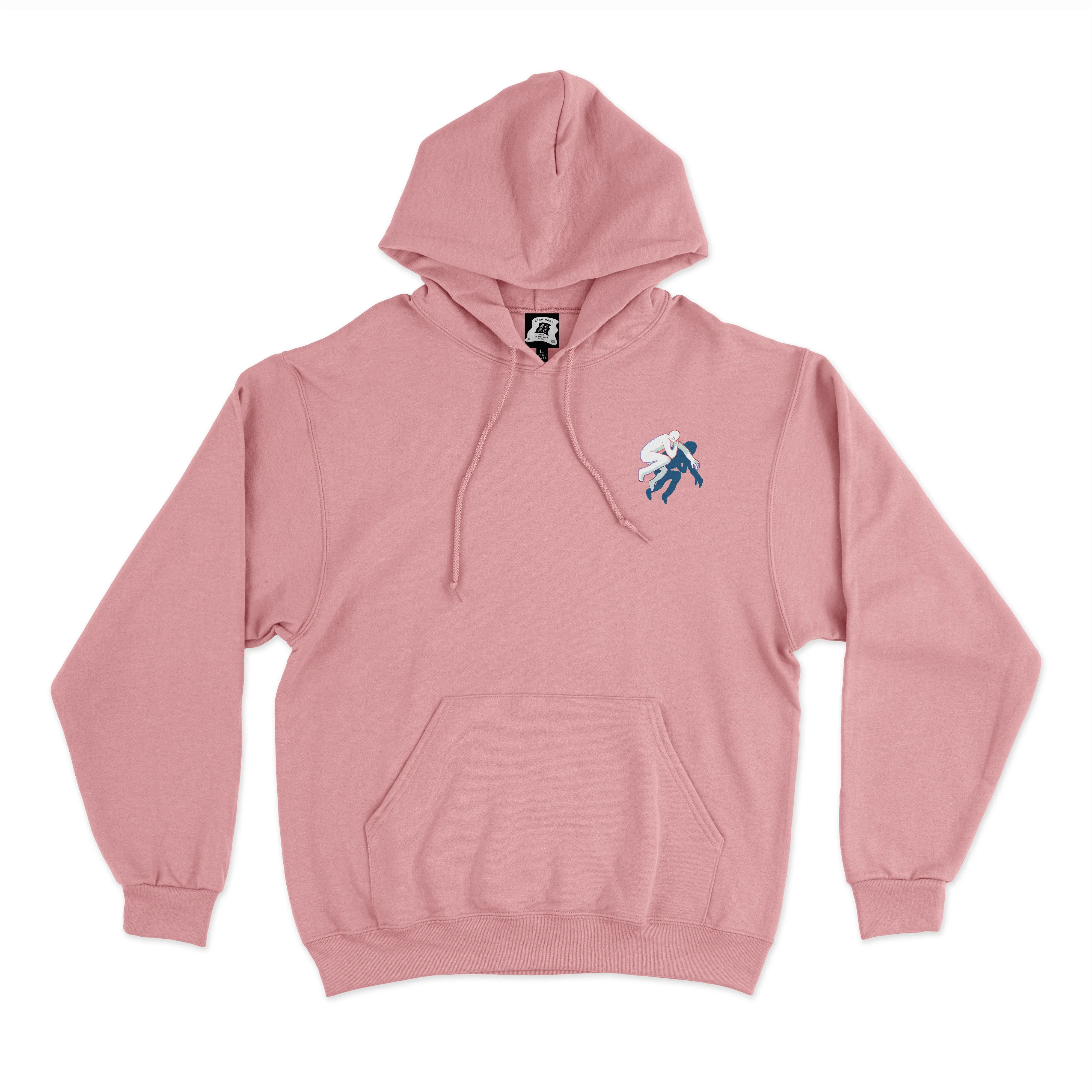 "The Birth" Basic Hoodie White/Light Pink