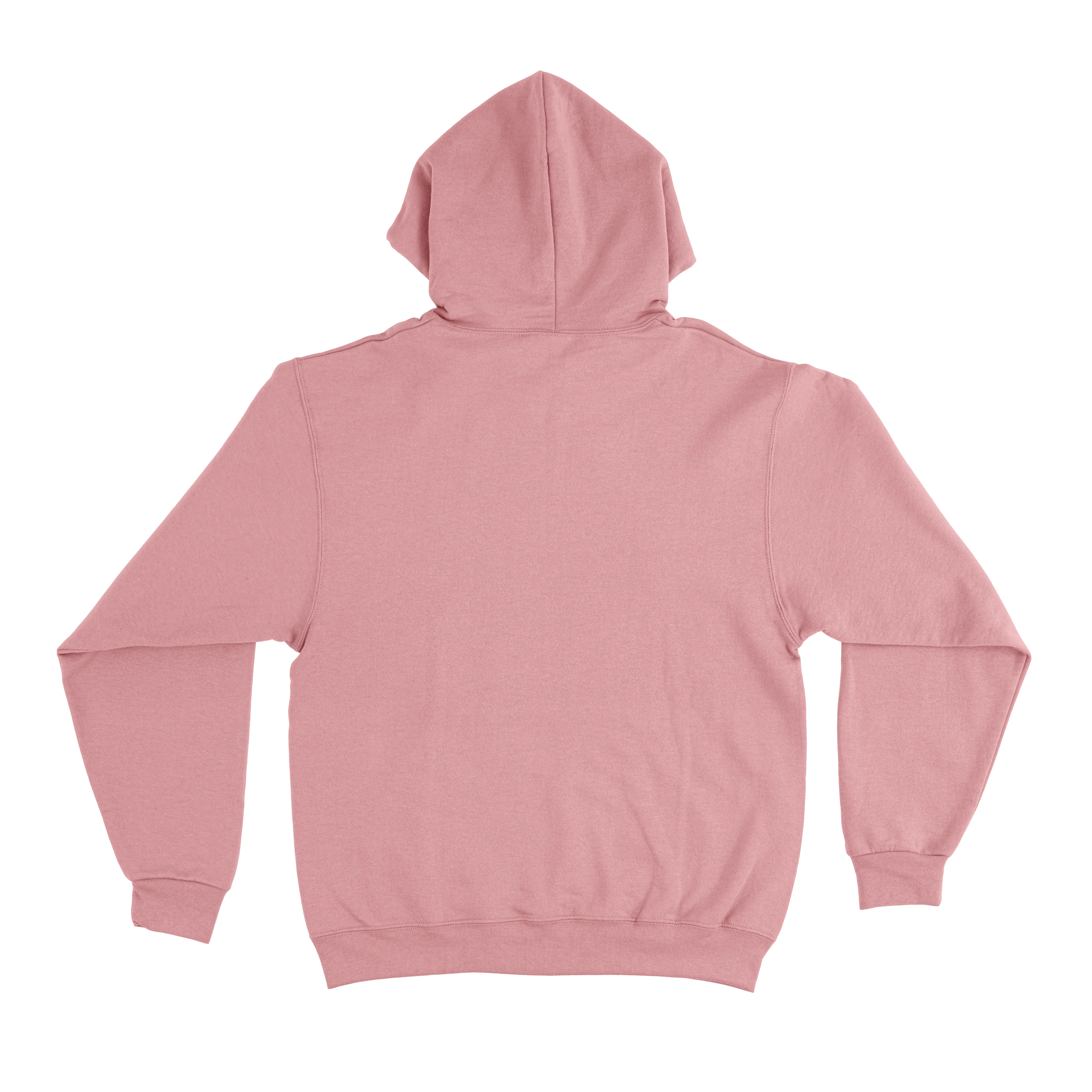 "Two Punks" Fleece Hoodie Light Pink
