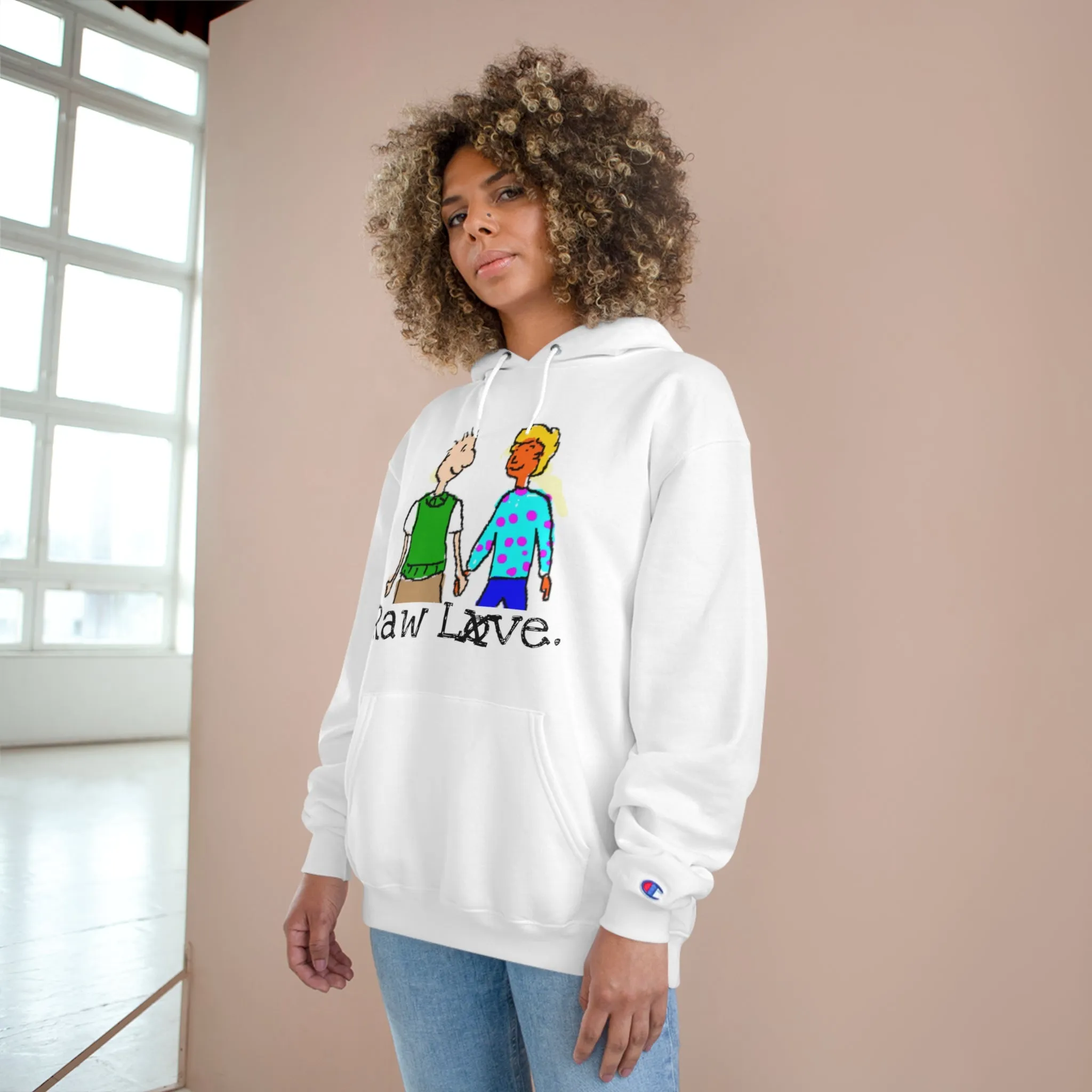 raw sushi "RAW LOVE" Champion Hoodie
