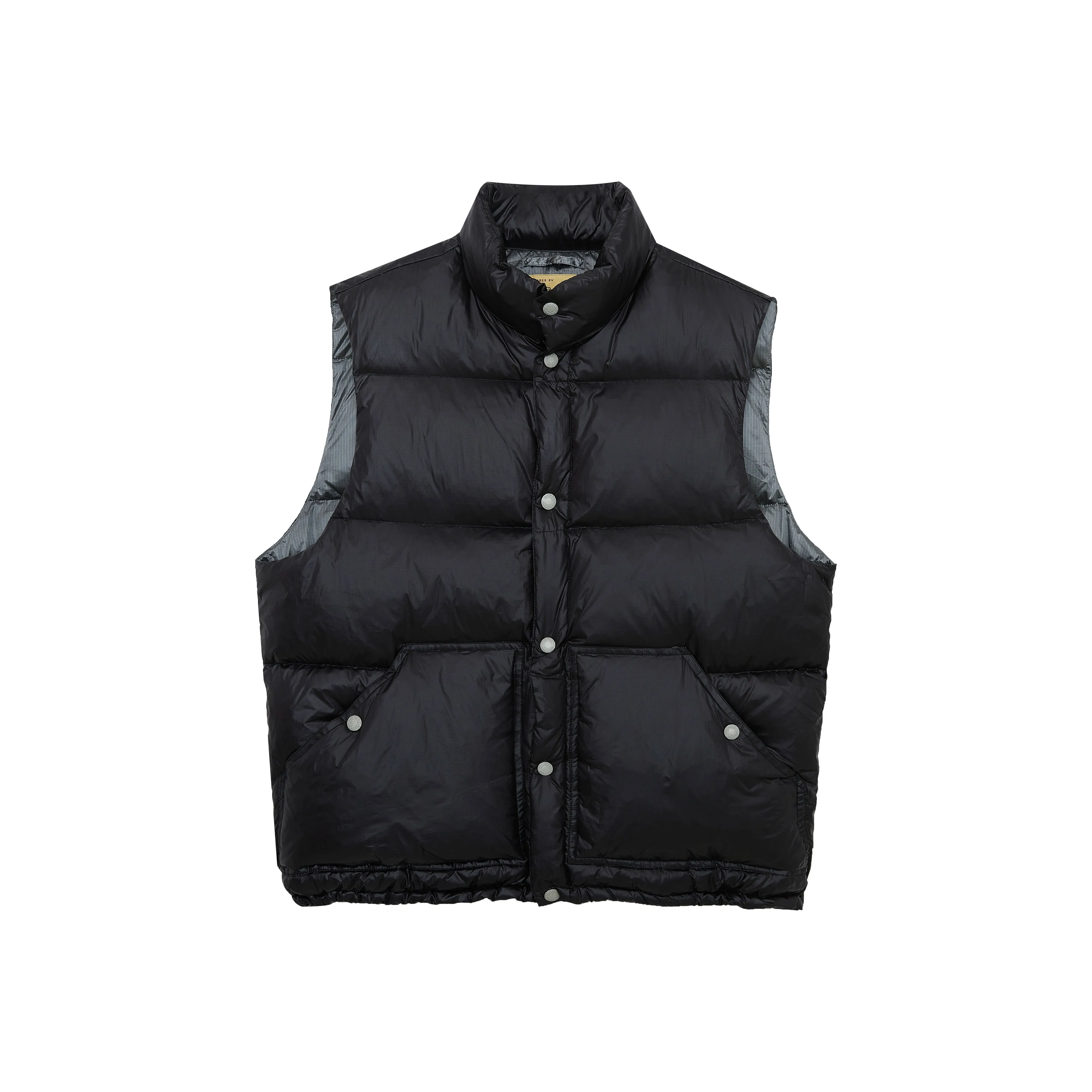 Retro High Collar Down Vest