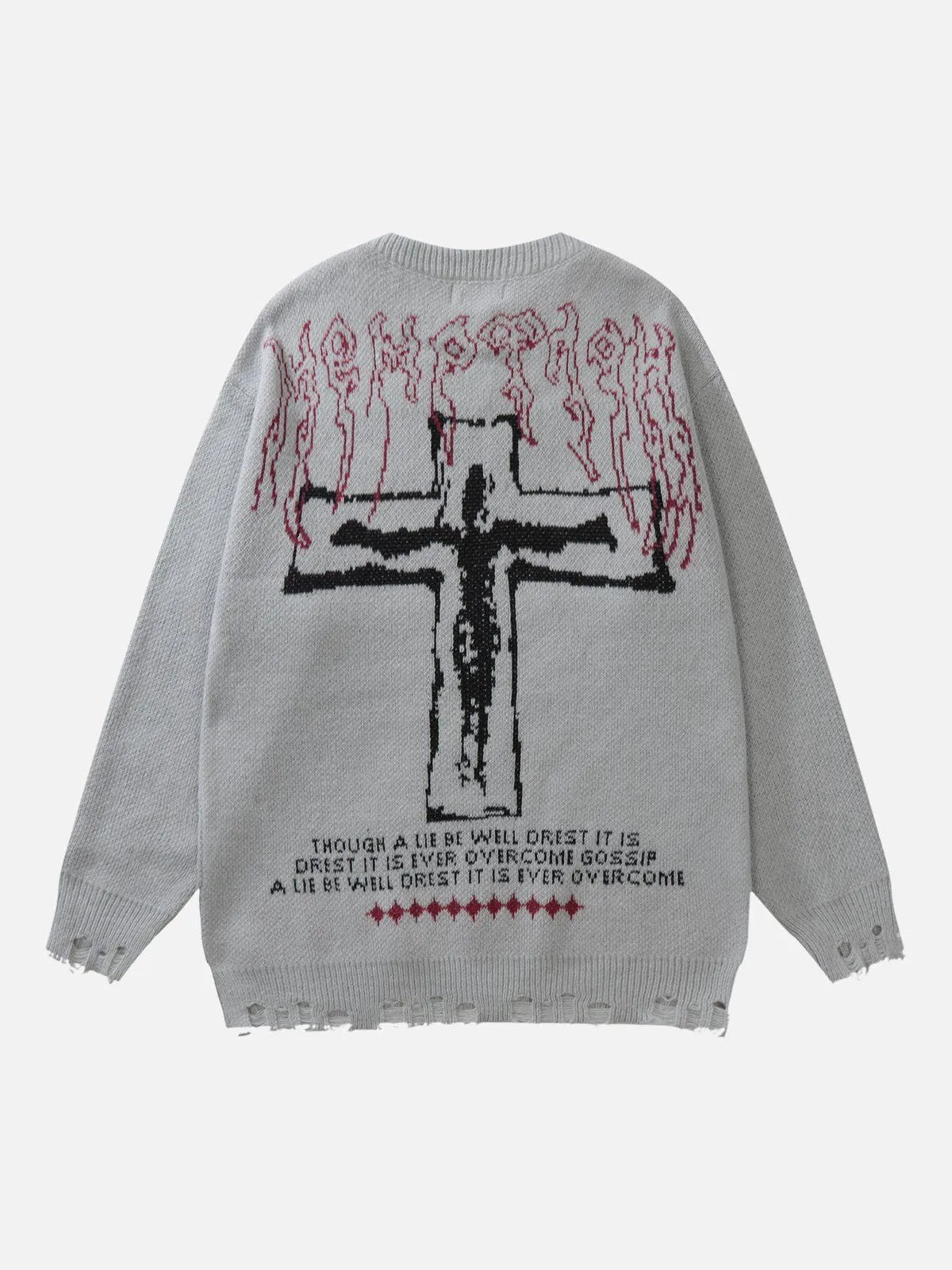 Rimiro - Cross & Lie Graphic Sweater