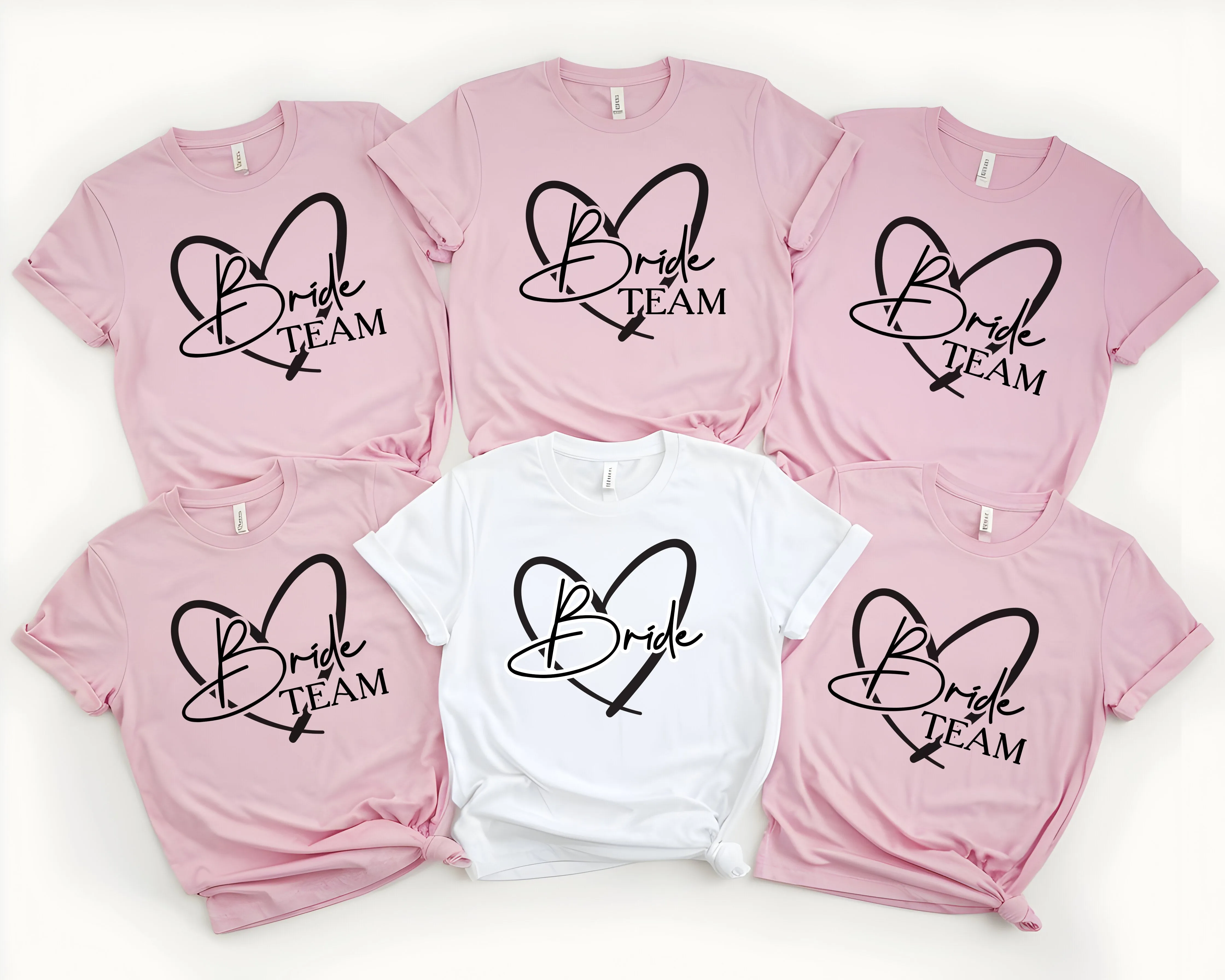 Rose Gold Team Bride T Shirts
