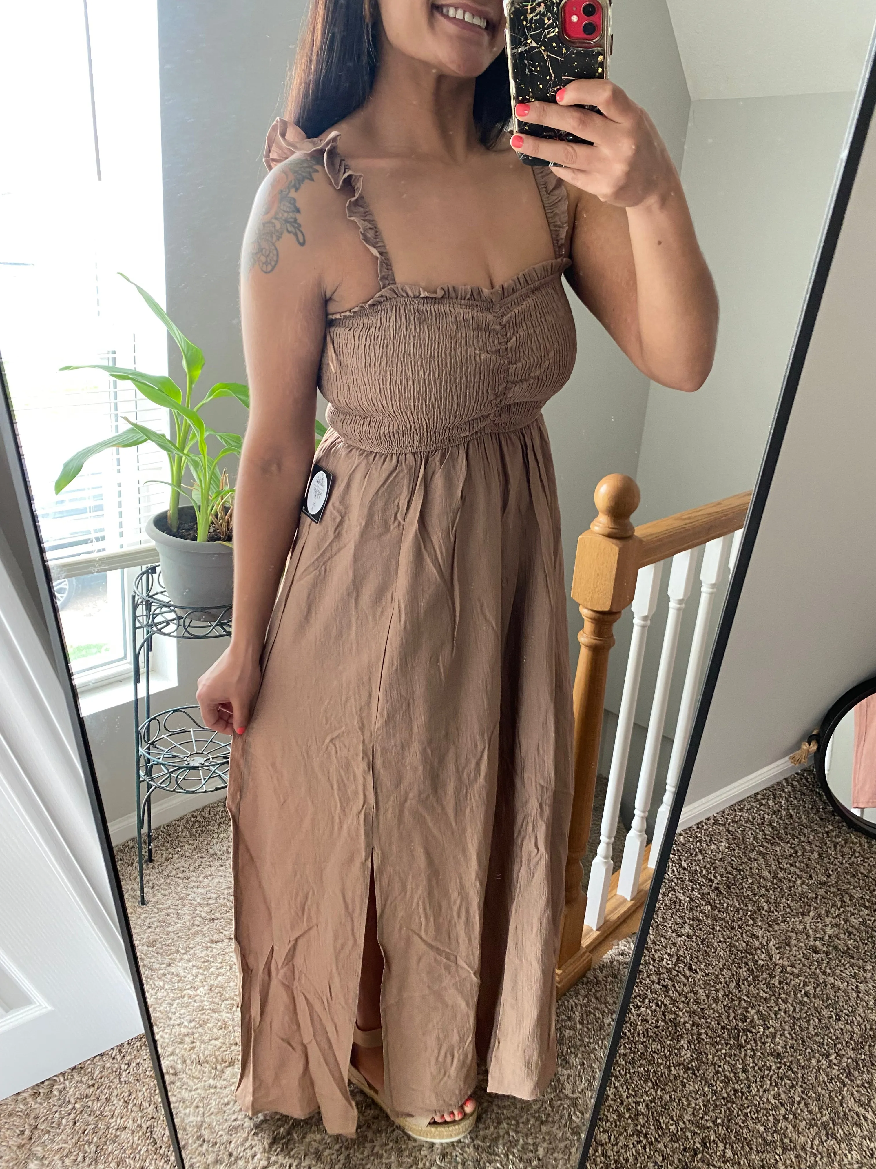 Ruffle Strap Dress