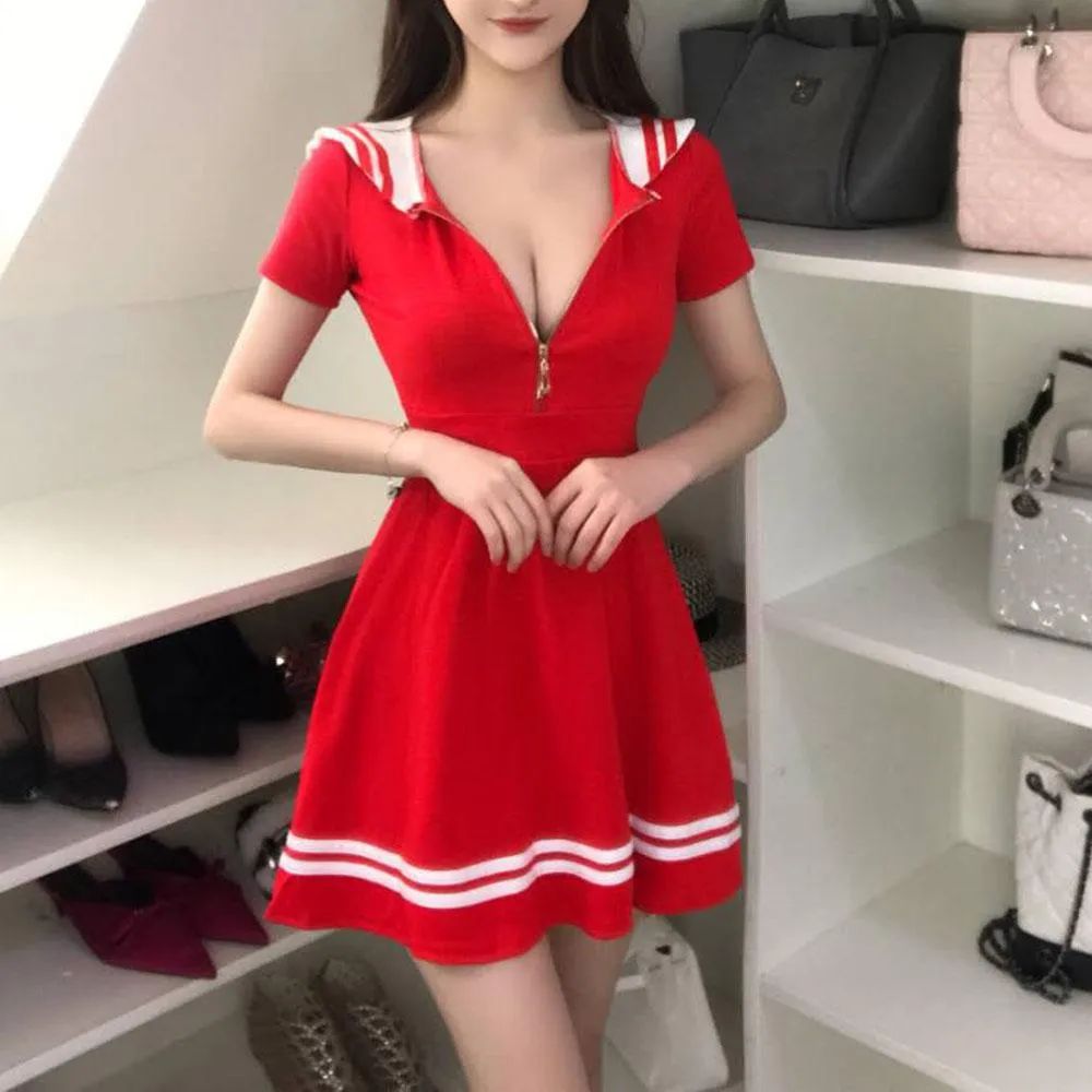 Sailor Zipper Dress SD01163