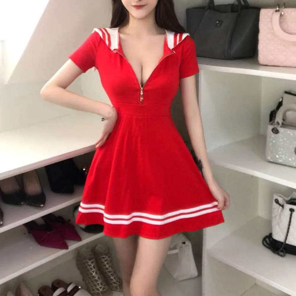 Sailor Zipper Dress SD01163