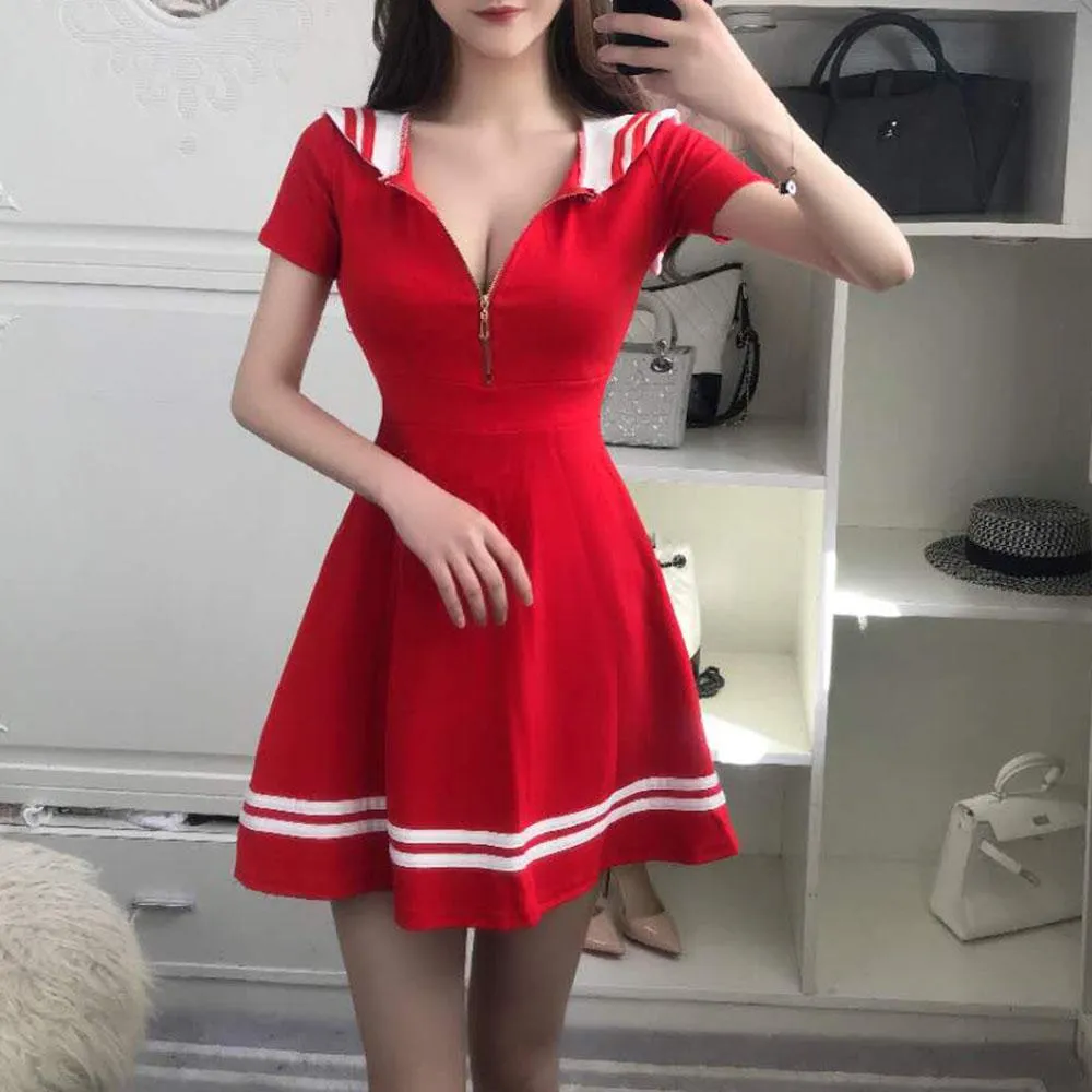 Sailor Zipper Dress SD01163
