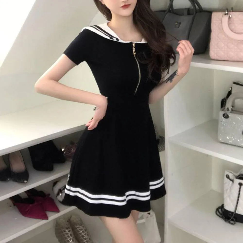 Sailor Zipper Dress SD01163