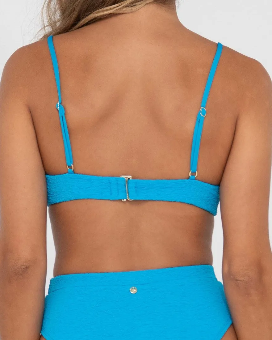 Sandalwood Textured Balconette Bikini Top