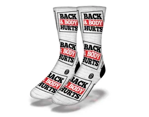 SAVVY SOX BACK AND BODY HURTS SOCKS