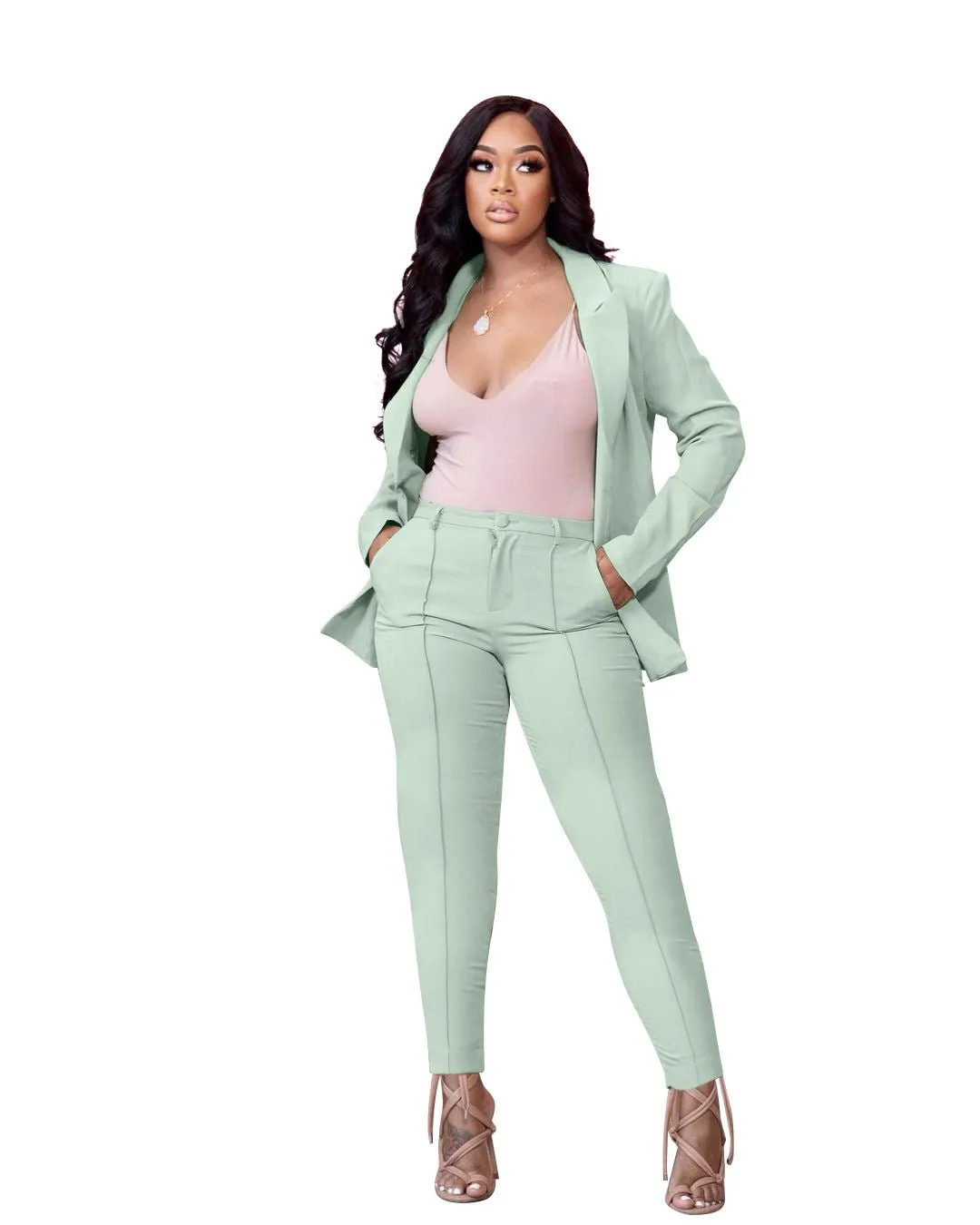 Schoensten Women Blazers   Two Piece Sets