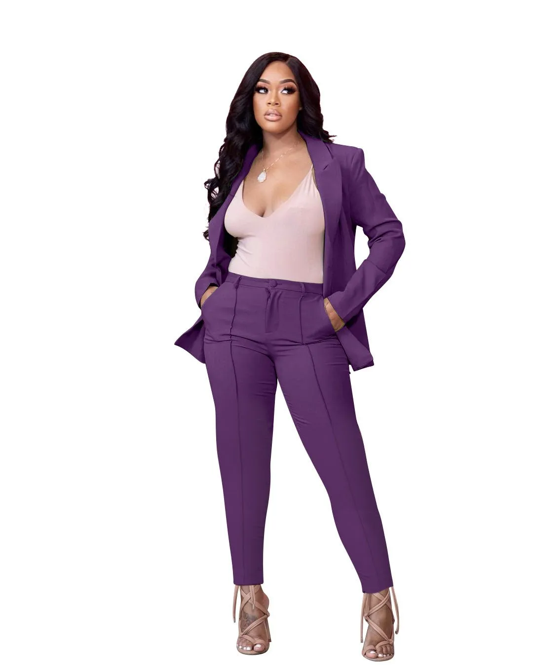 Schoensten Women Blazers   Two Piece Sets