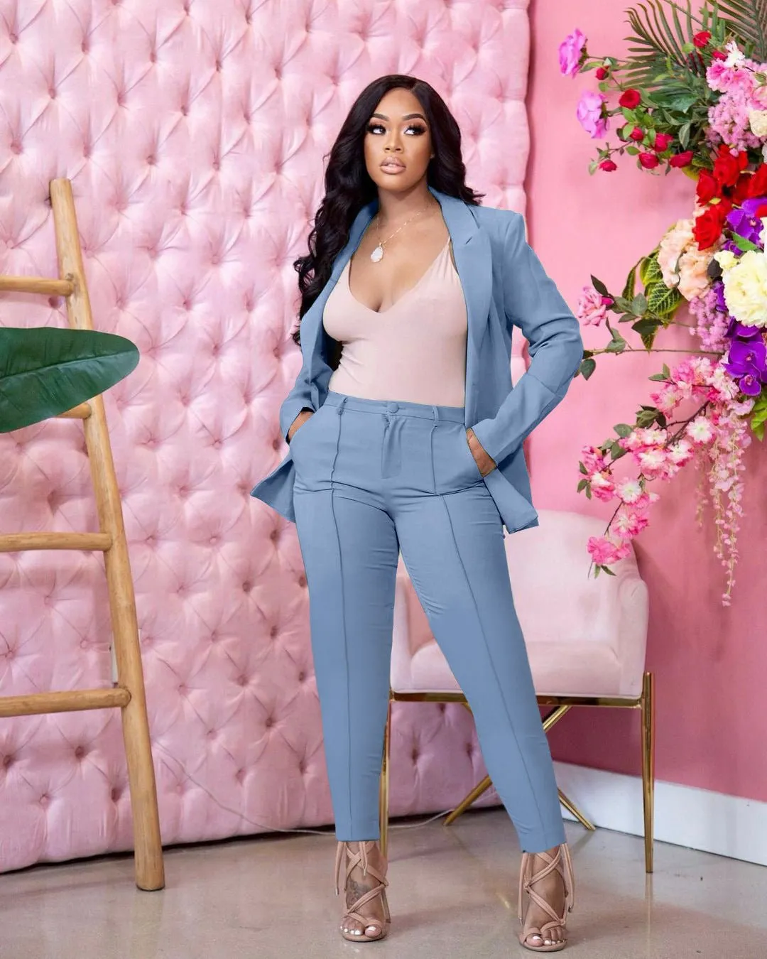 Schoensten Women Blazers   Two Piece Sets