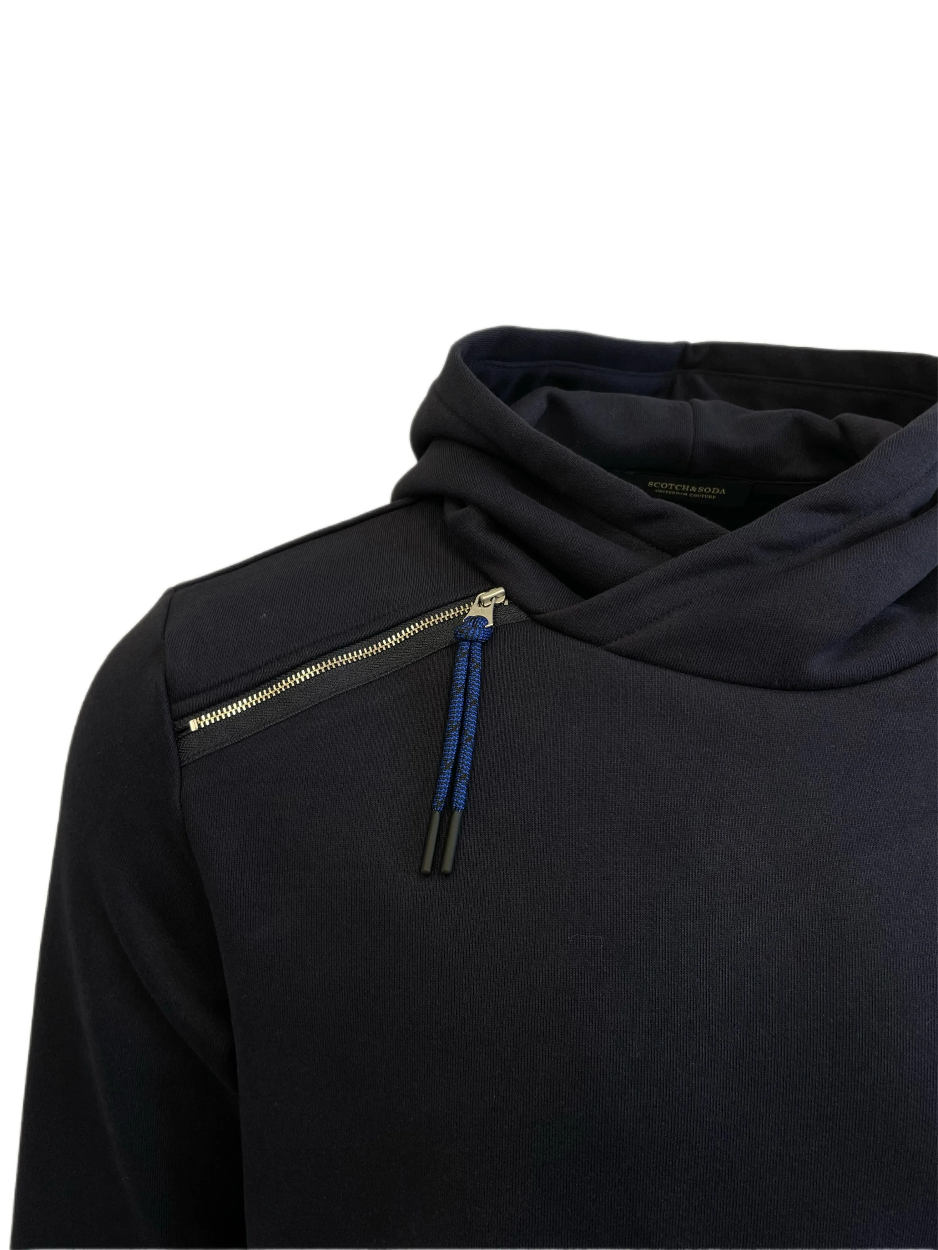 SCOTCH & SODA Men's Navy Side Panel Hooded Sweatshirt #652 XL NWT
