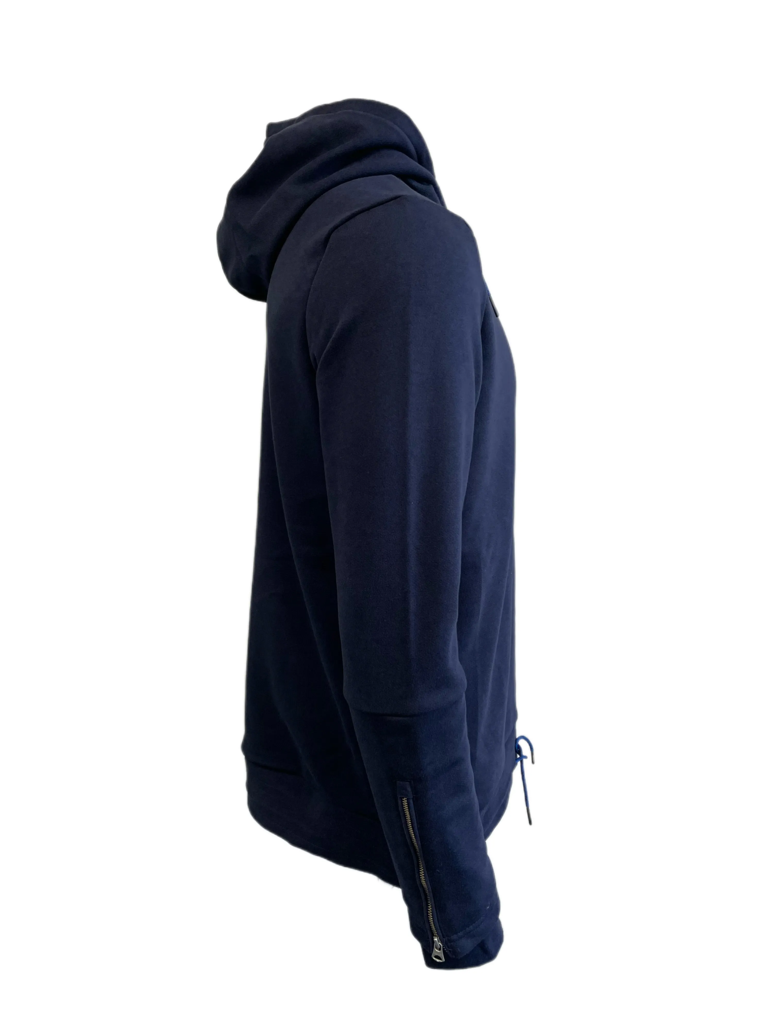 SCOTCH & SODA Men's Navy Side Panel Hooded Sweatshirt #652 XL NWT