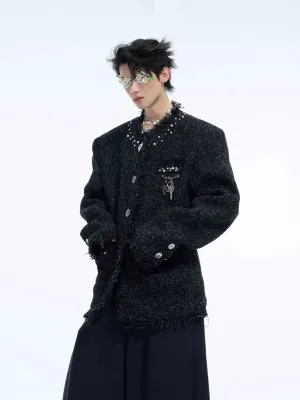 Sequined Tweed Jacket