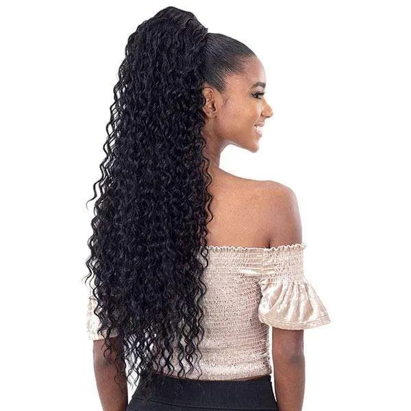 Shake-N-Go Organique Mastermix Synthetic Pony Pro Ponytail - BEACH CURL 28"