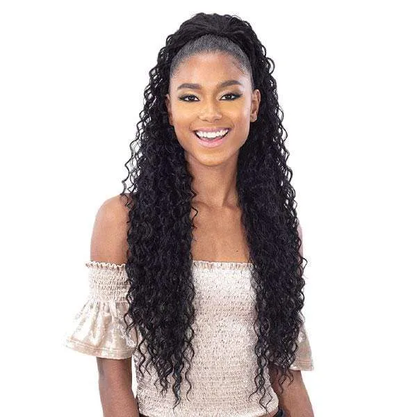 Shake-N-Go Organique Mastermix Synthetic Pony Pro Ponytail - BEACH CURL 28"
