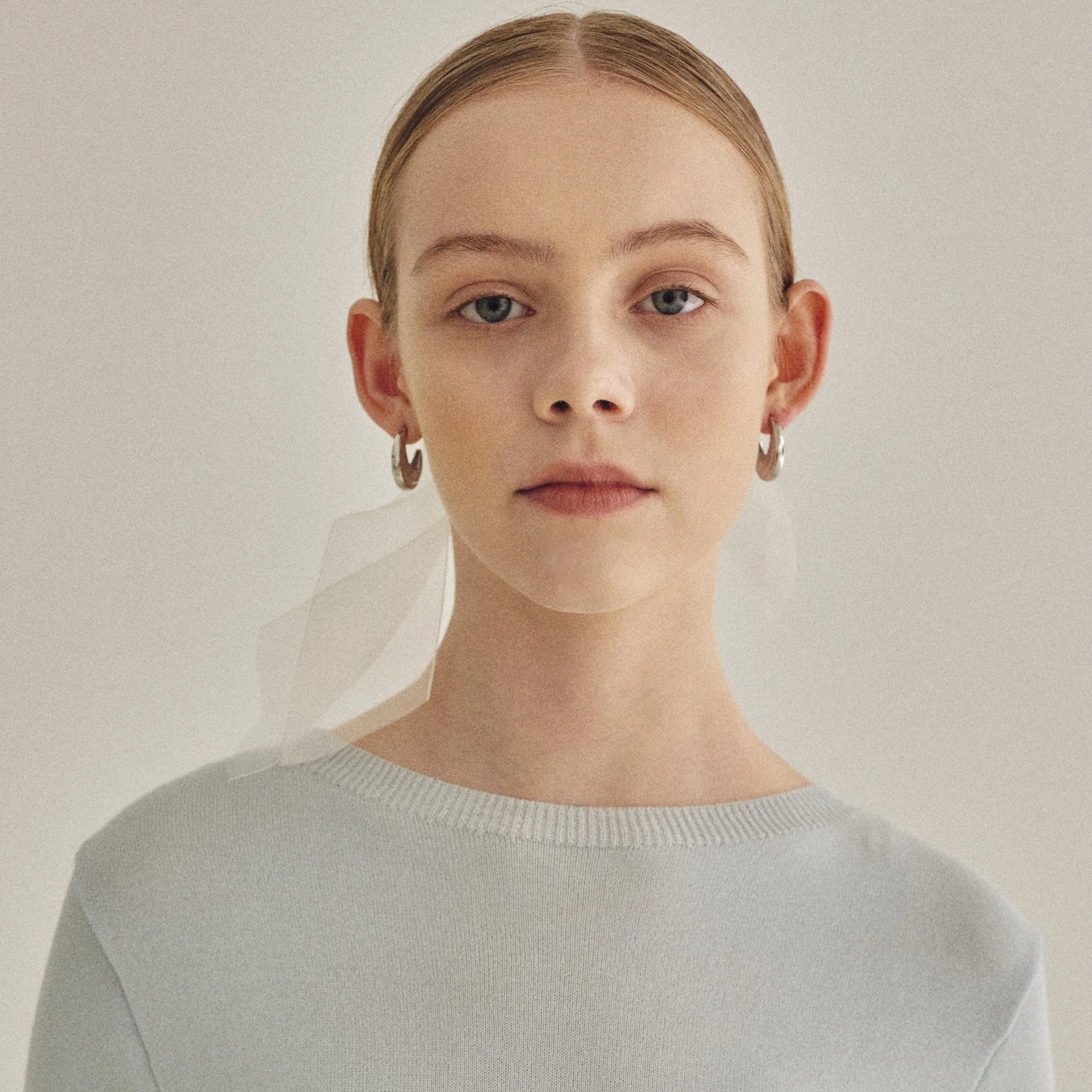 Shell Textured Hoop Earrings