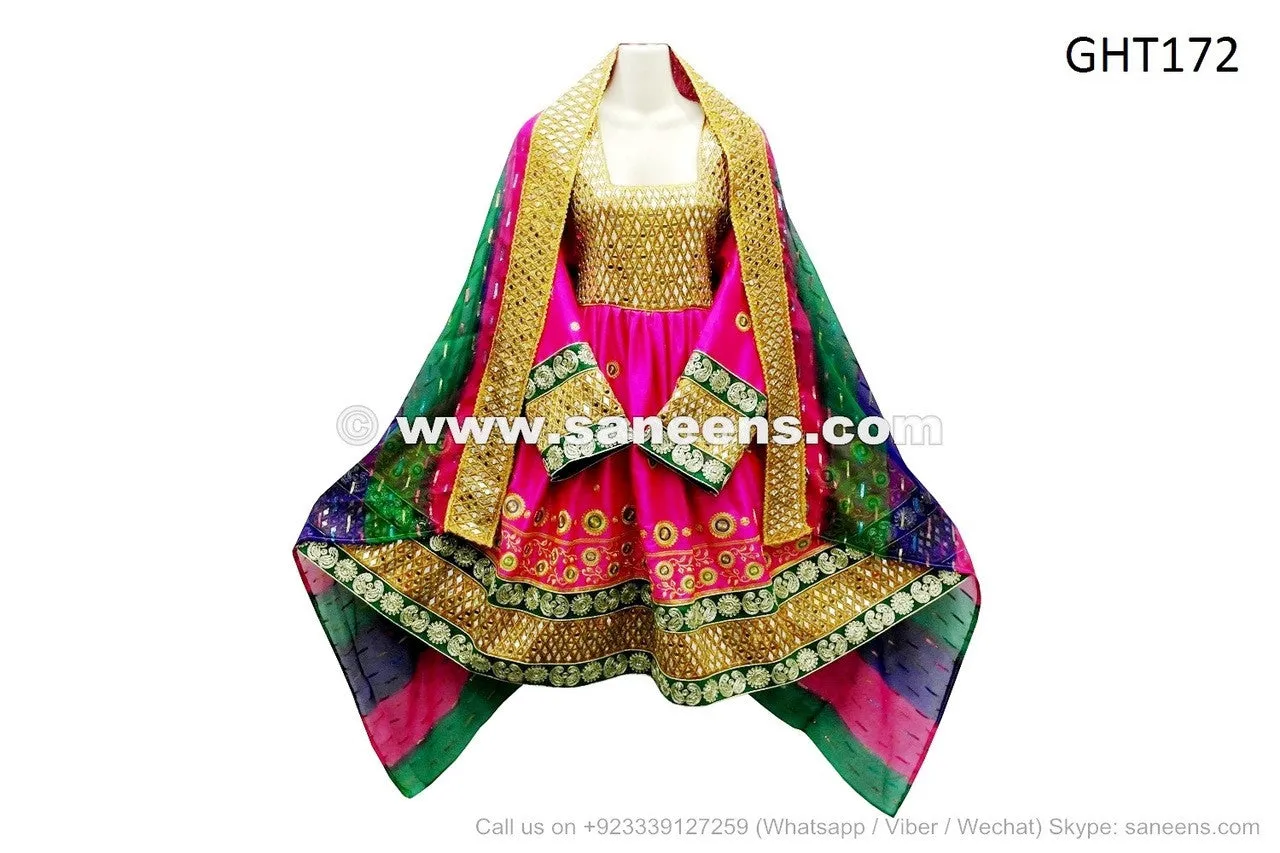 Shop Online Afghan Singer Pink Dress Pashtun Tribal Fashion Bridal Clothes