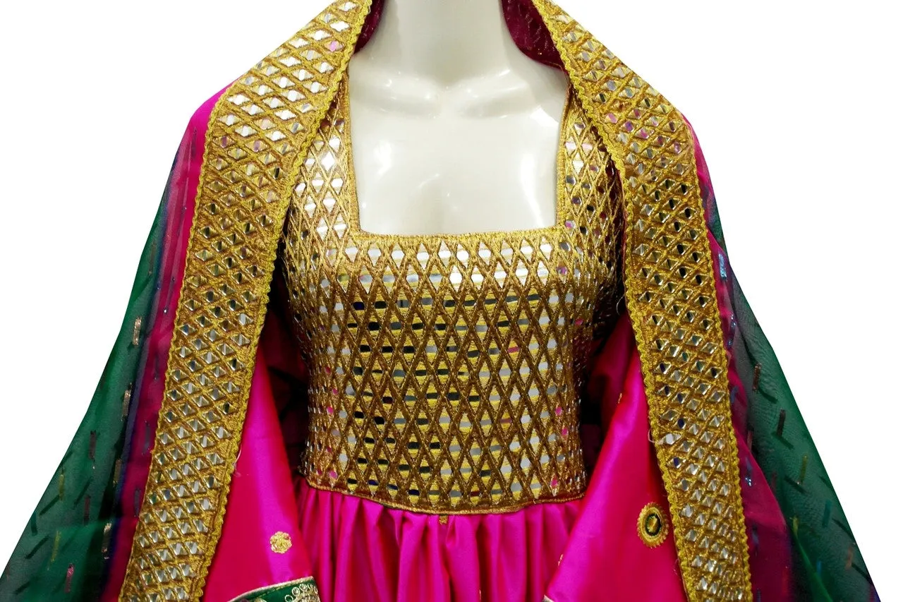 Shop Online Afghan Singer Pink Dress Pashtun Tribal Fashion Bridal Clothes