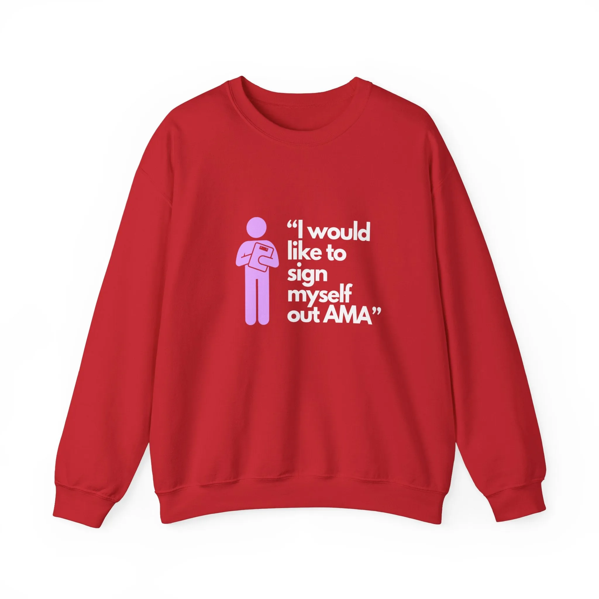 Sign Myself Out AMA Unisex Heavy Blend™ Crewneck Sweatshirt