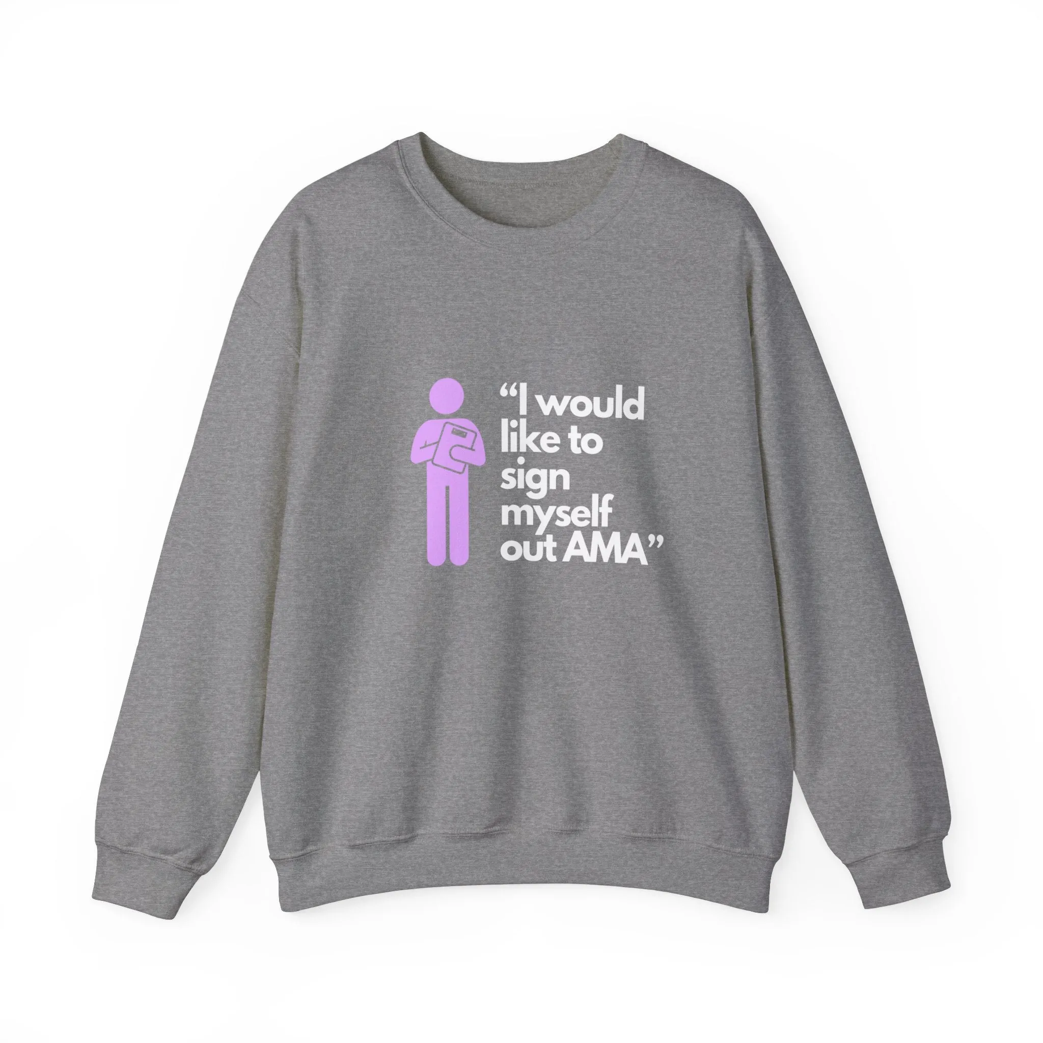 Sign Myself Out AMA Unisex Heavy Blend™ Crewneck Sweatshirt
