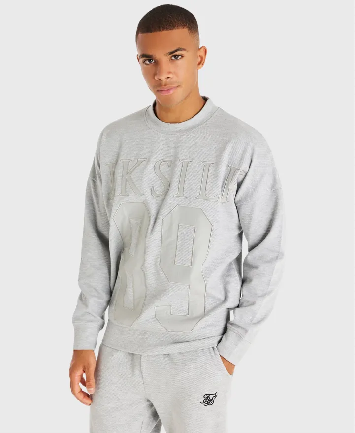 Sik Silk Ss-22310 Textured 89 Sweat Grey Marl