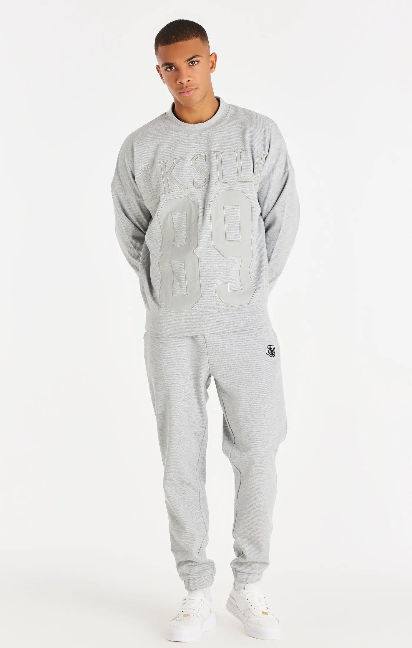 Sik Silk Ss-22310 Textured 89 Sweat Grey Marl
