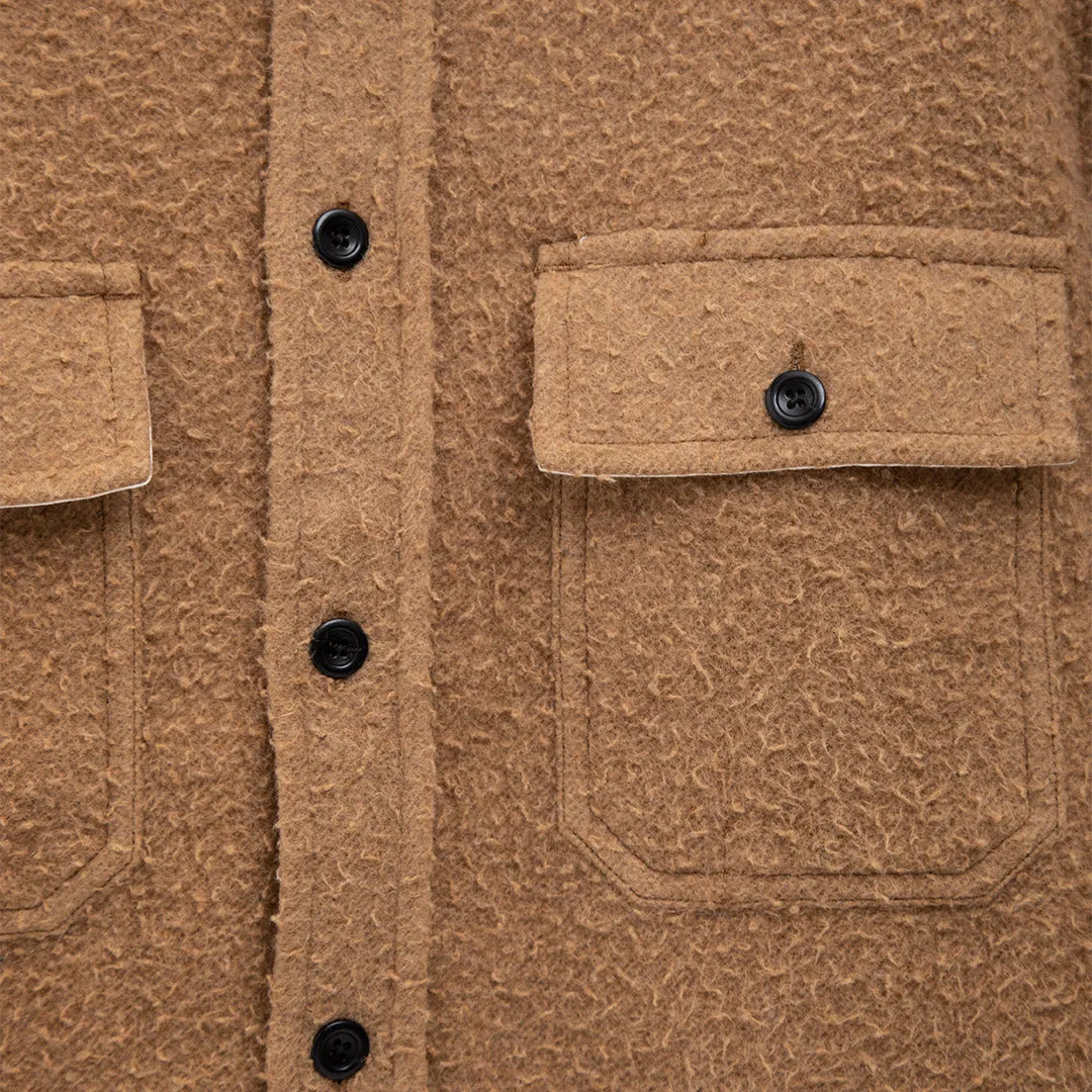 Silas Textured Cotton Wool Overshirt