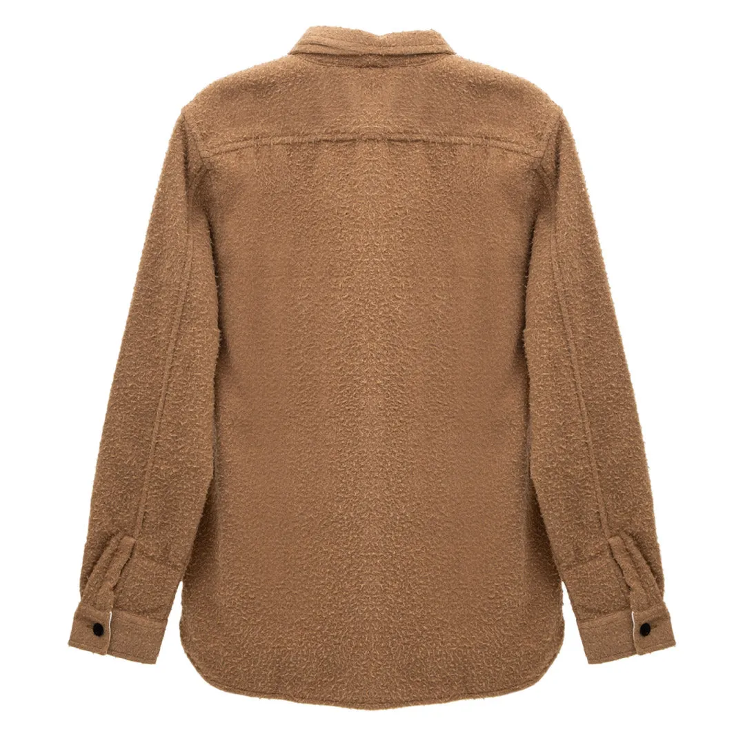 Silas Textured Cotton Wool Overshirt