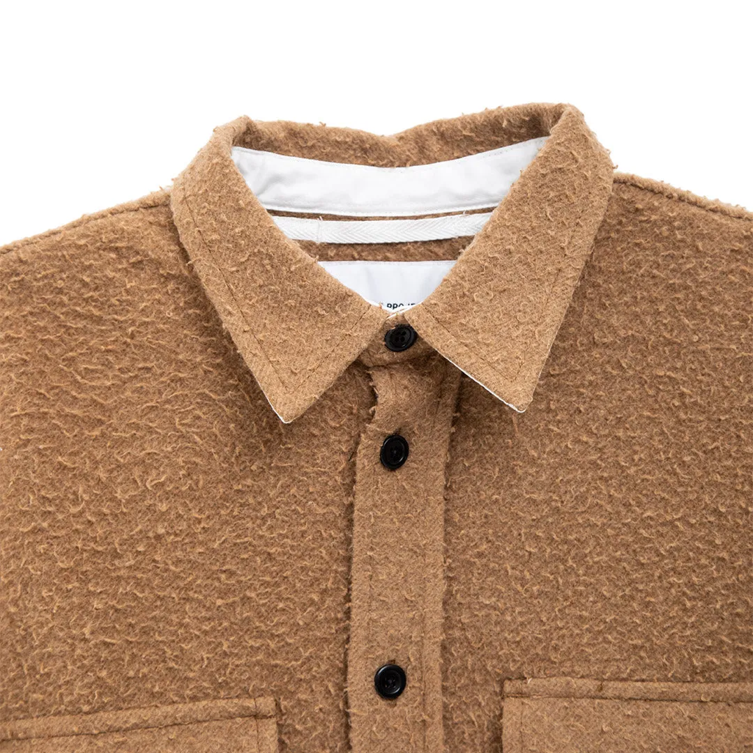 Silas Textured Cotton Wool Overshirt