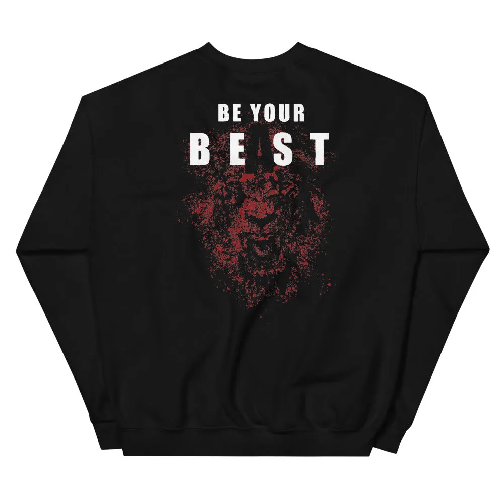 Soaring And Still Champion™ front, Be Your Beast on back, ASC logo on sleeve, women's sweatshirt