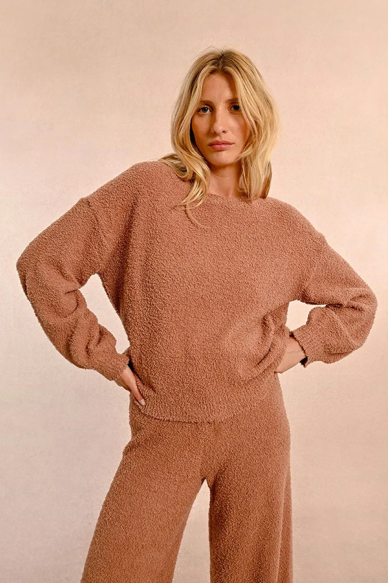 SOFT PLUSH KNIT SWEATER