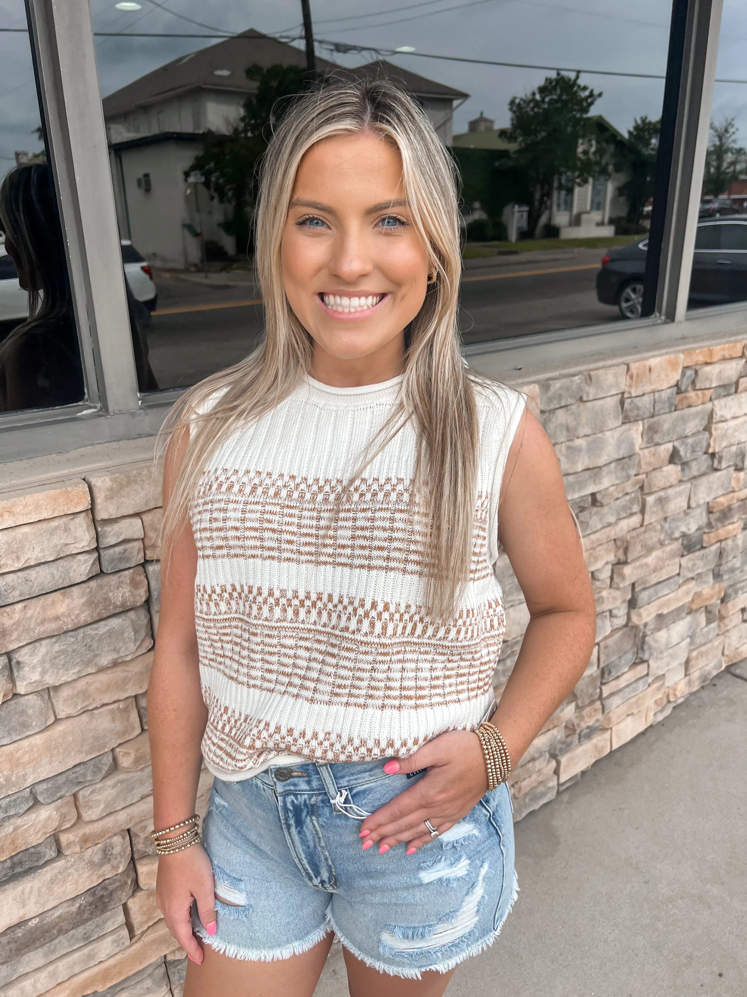 Someone New Textured Sweater