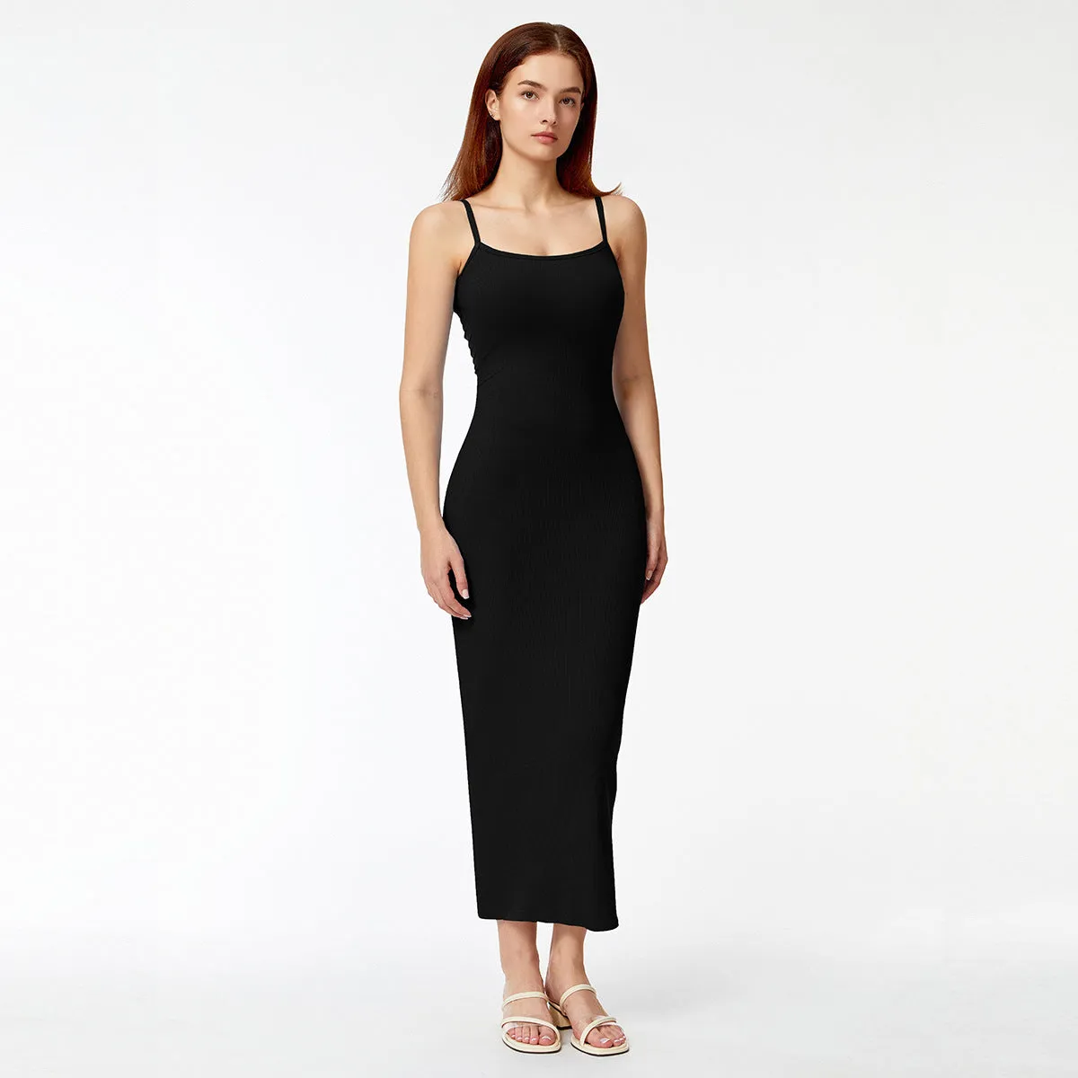 Spaghetti Strap Seamless Body Contouring Dress