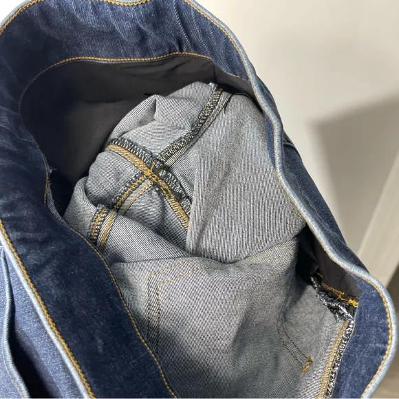 SPANX DISTRESSED SKINNY JEANS S P Dark Medium Wash 20203R High Rise Jeggings