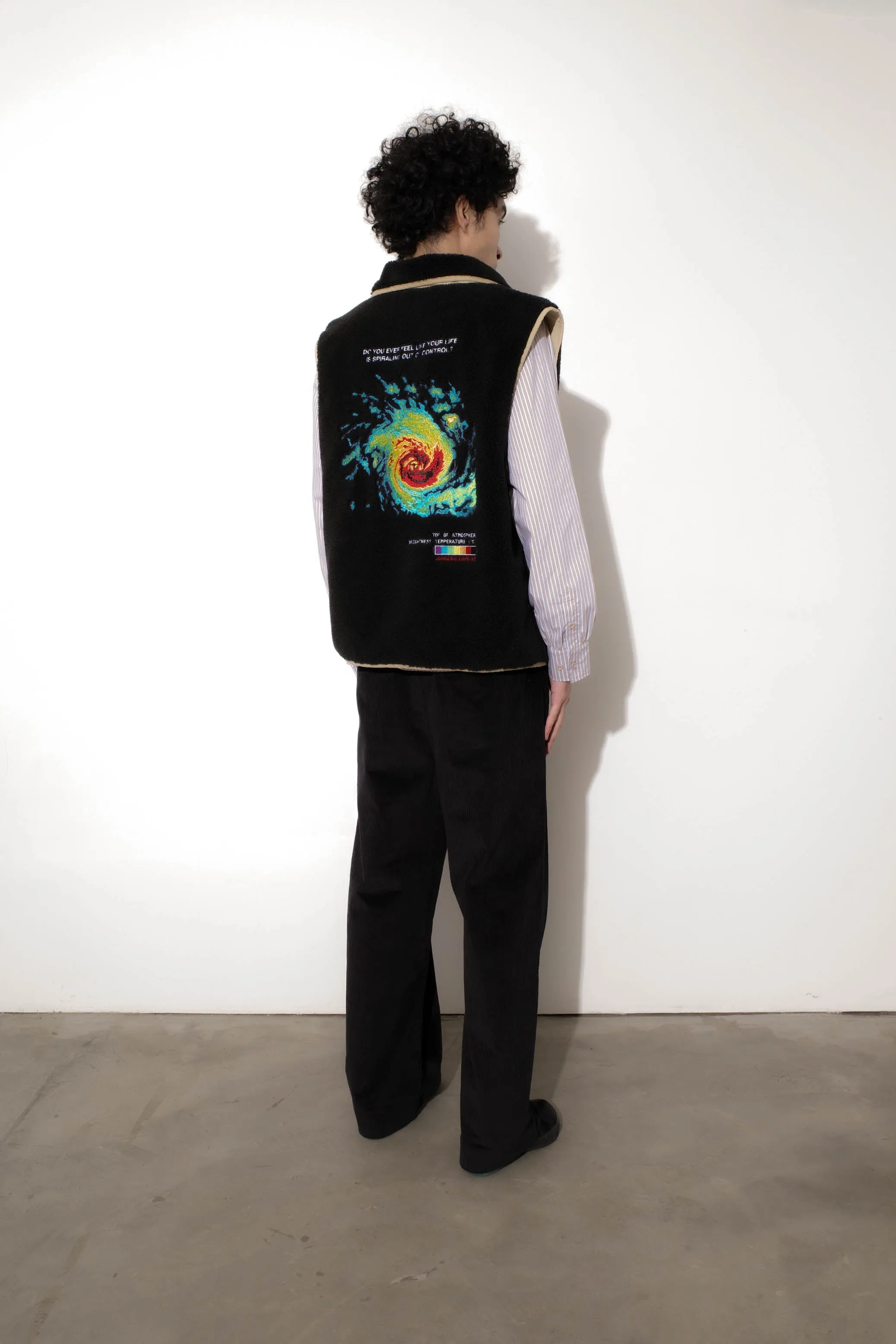 Spiraling Sherpa Vest