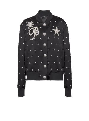 Stars embroidered bomber jacket
