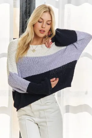 Stay Cozy Color Block Sweater