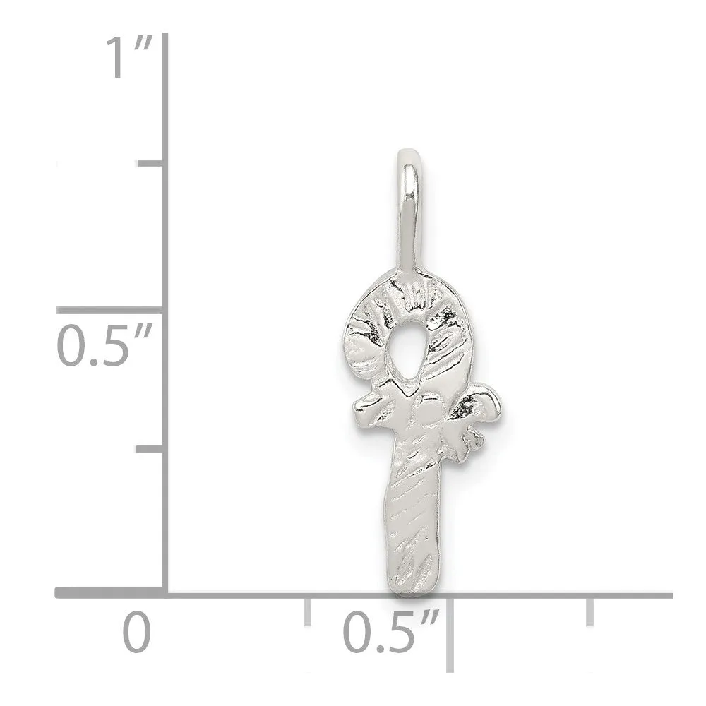 Sterling Silver Candy Cane Charm