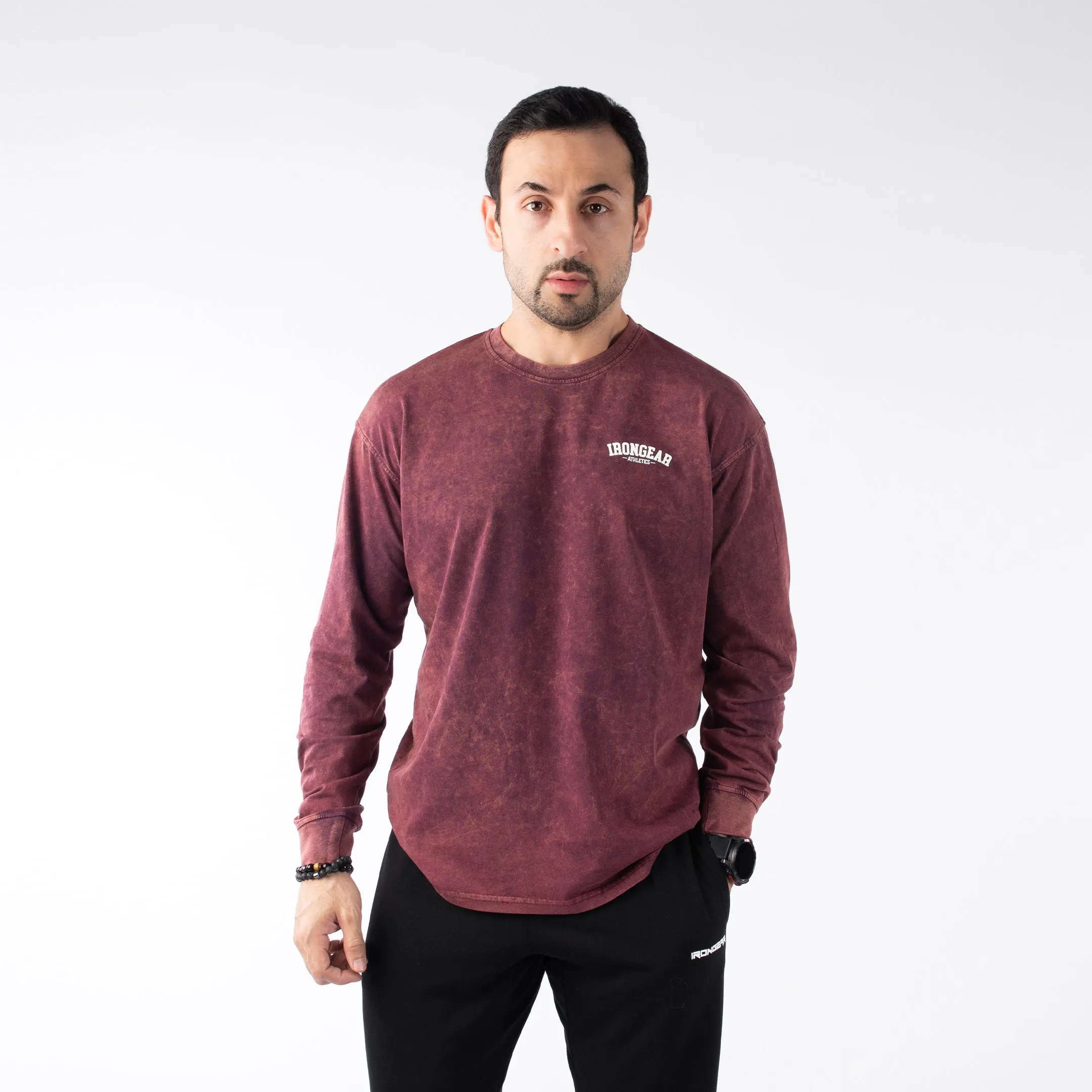 Stone Wash Long Sleeve Tee