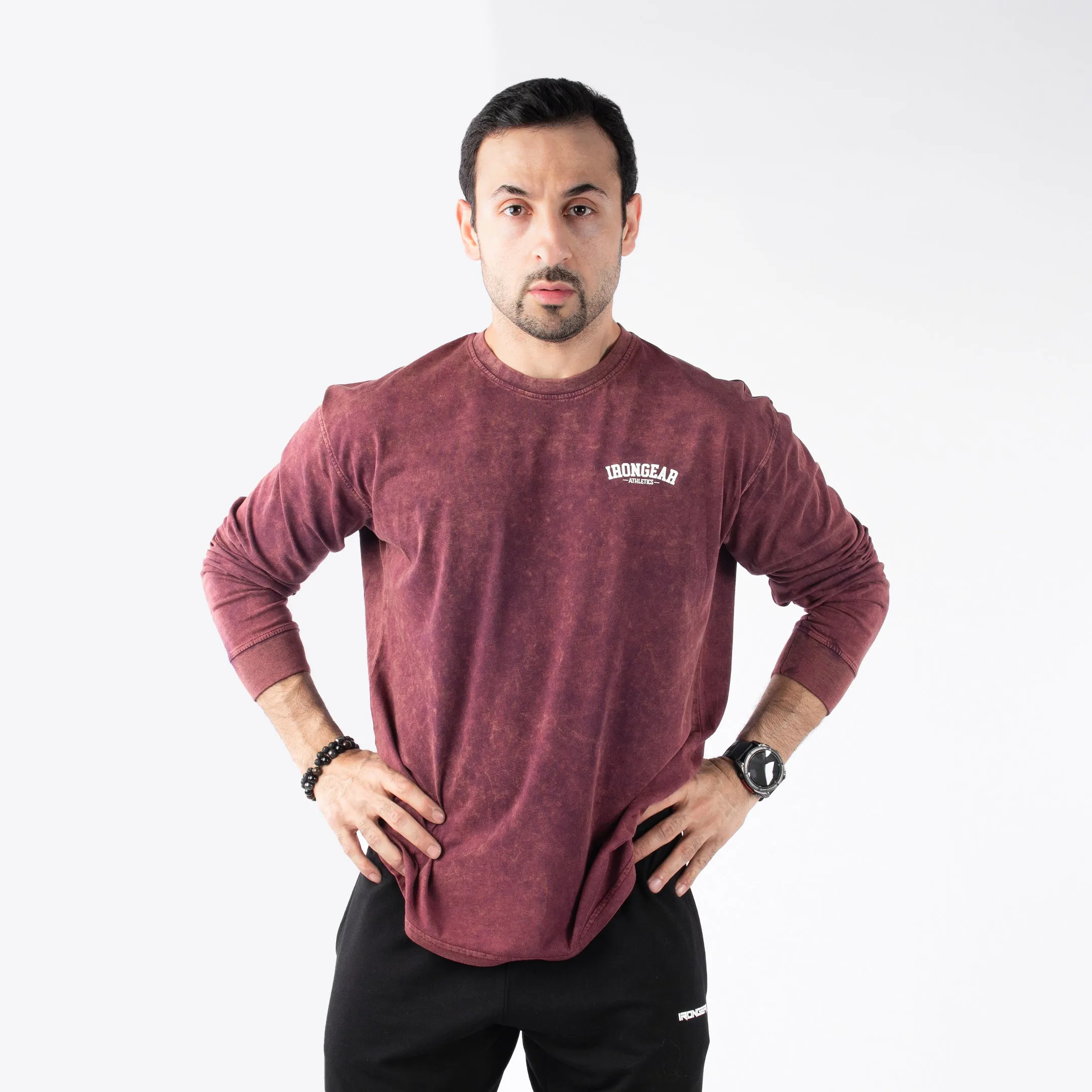 Stone Wash Long Sleeve Tee