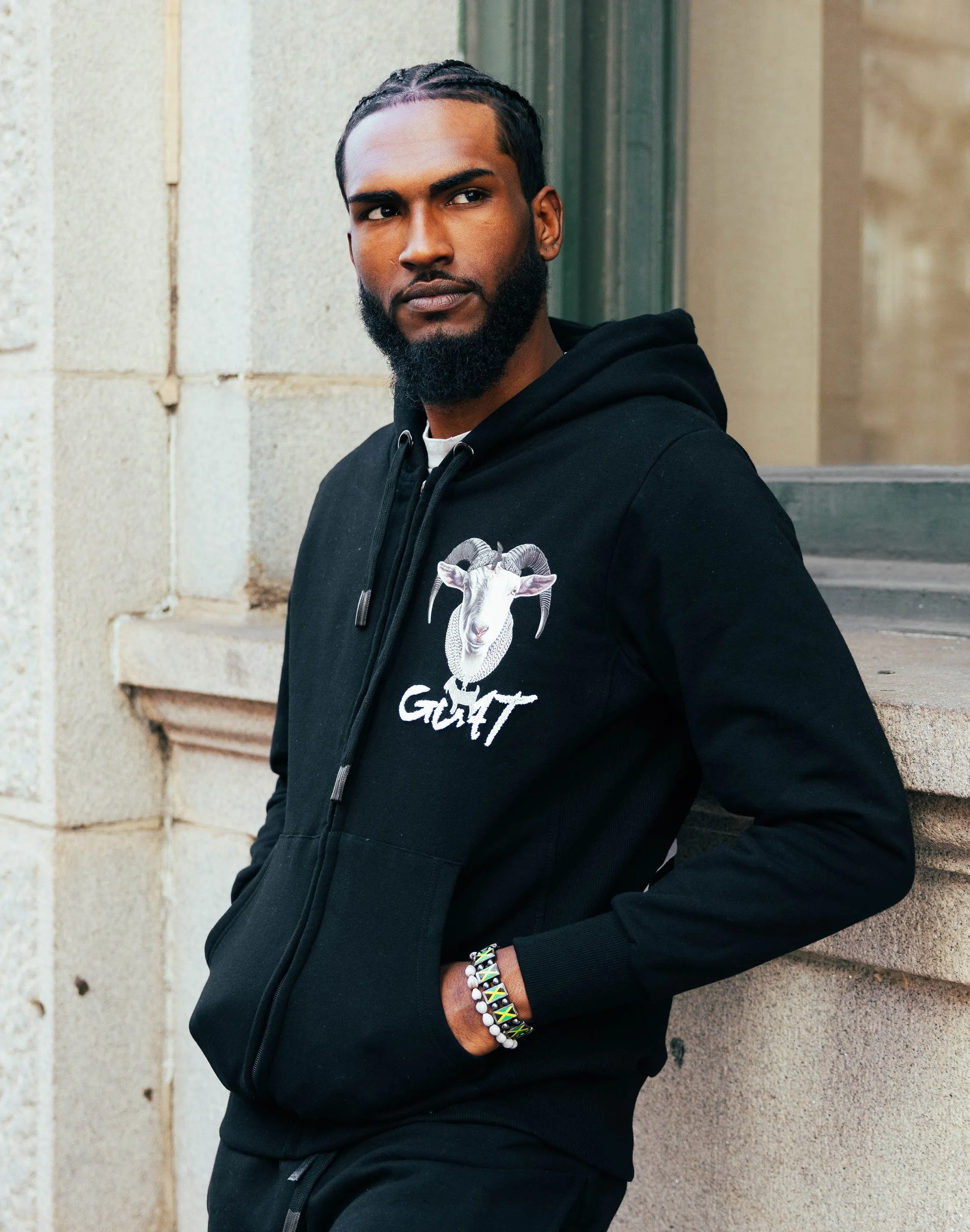 Streetz Iz Watchin Goat Full-Zip Hoodie