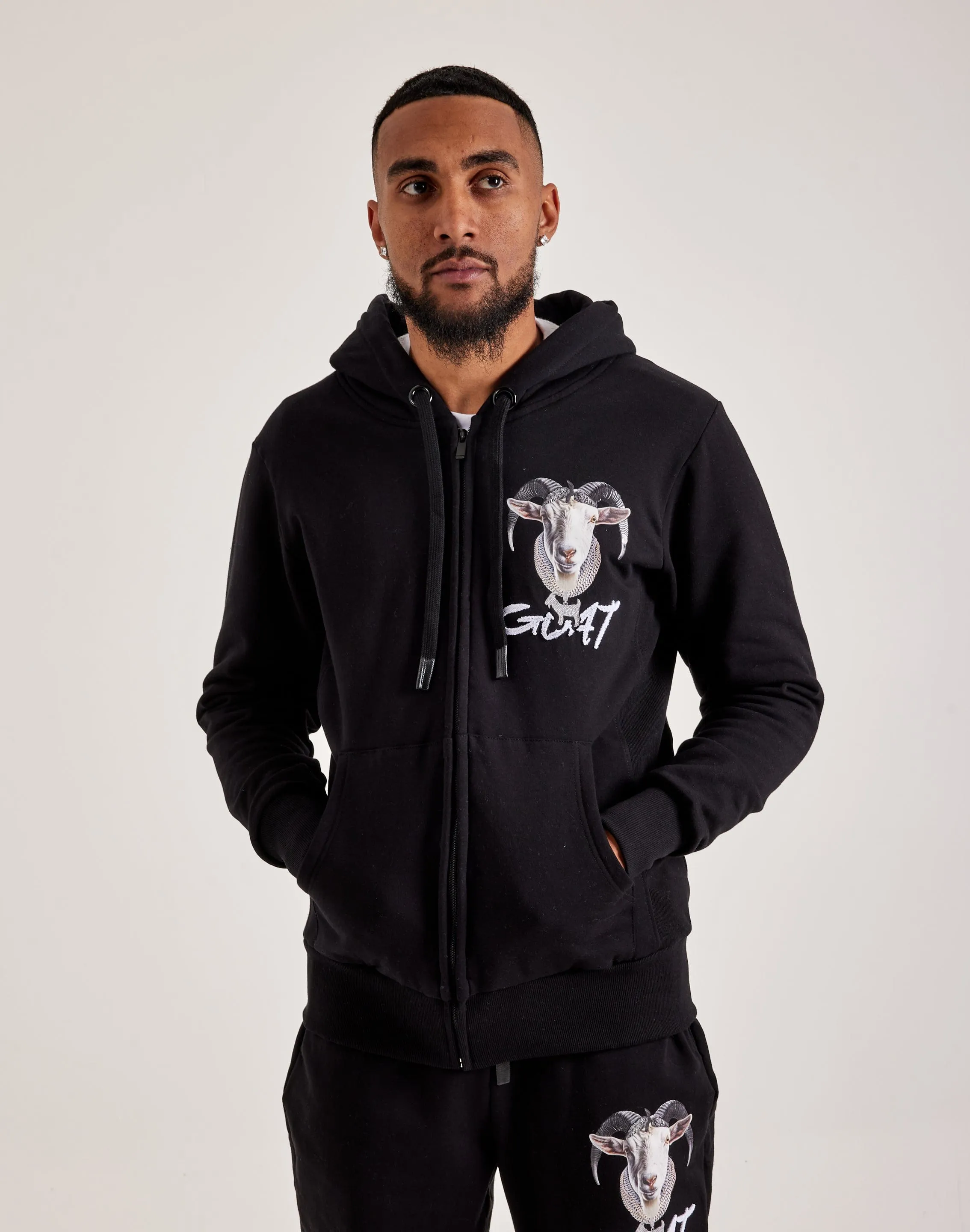 Streetz Iz Watchin Goat Full-Zip Hoodie